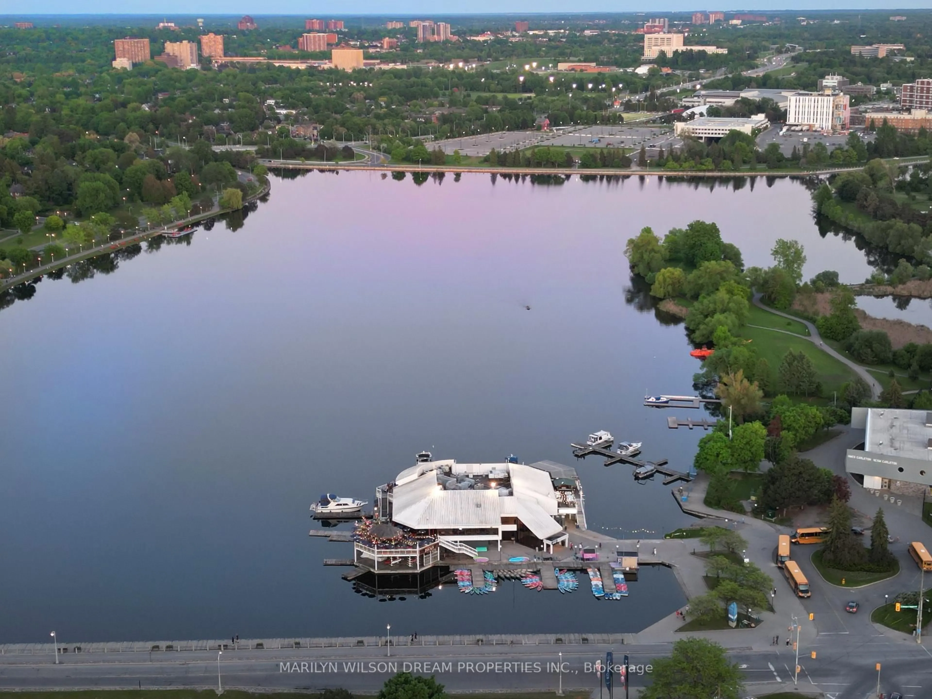 A pic from outside/outdoor area/front of a property/back of a property/a pic from drone, water/lake/river/ocean view for 805 Carling Ave #4003, Ottawa Ontario K1S 5W9