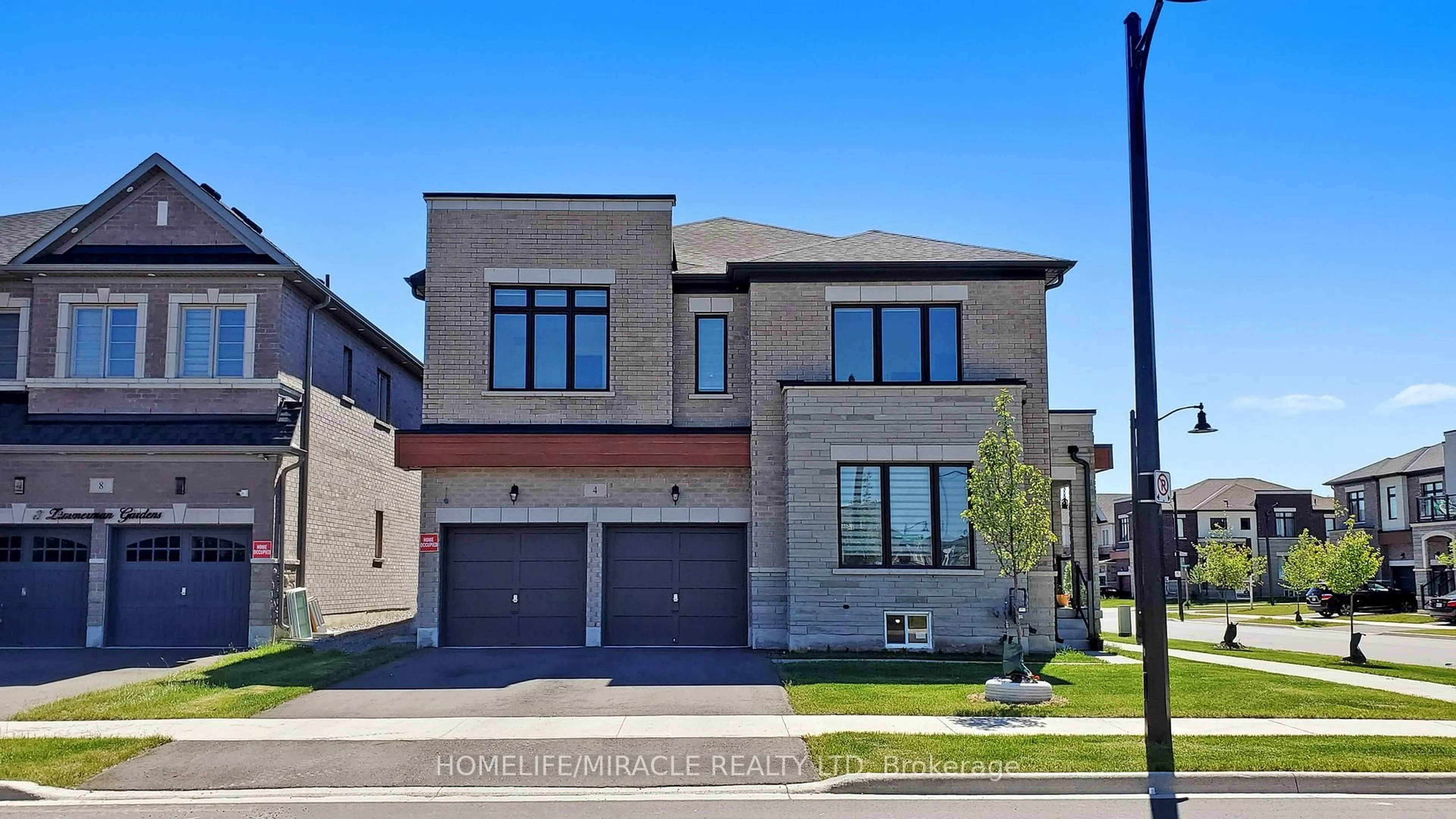 Home with brick exterior material, street for 4 Zimmerman Gdns, Hamilton Ontario L8B 1Y9