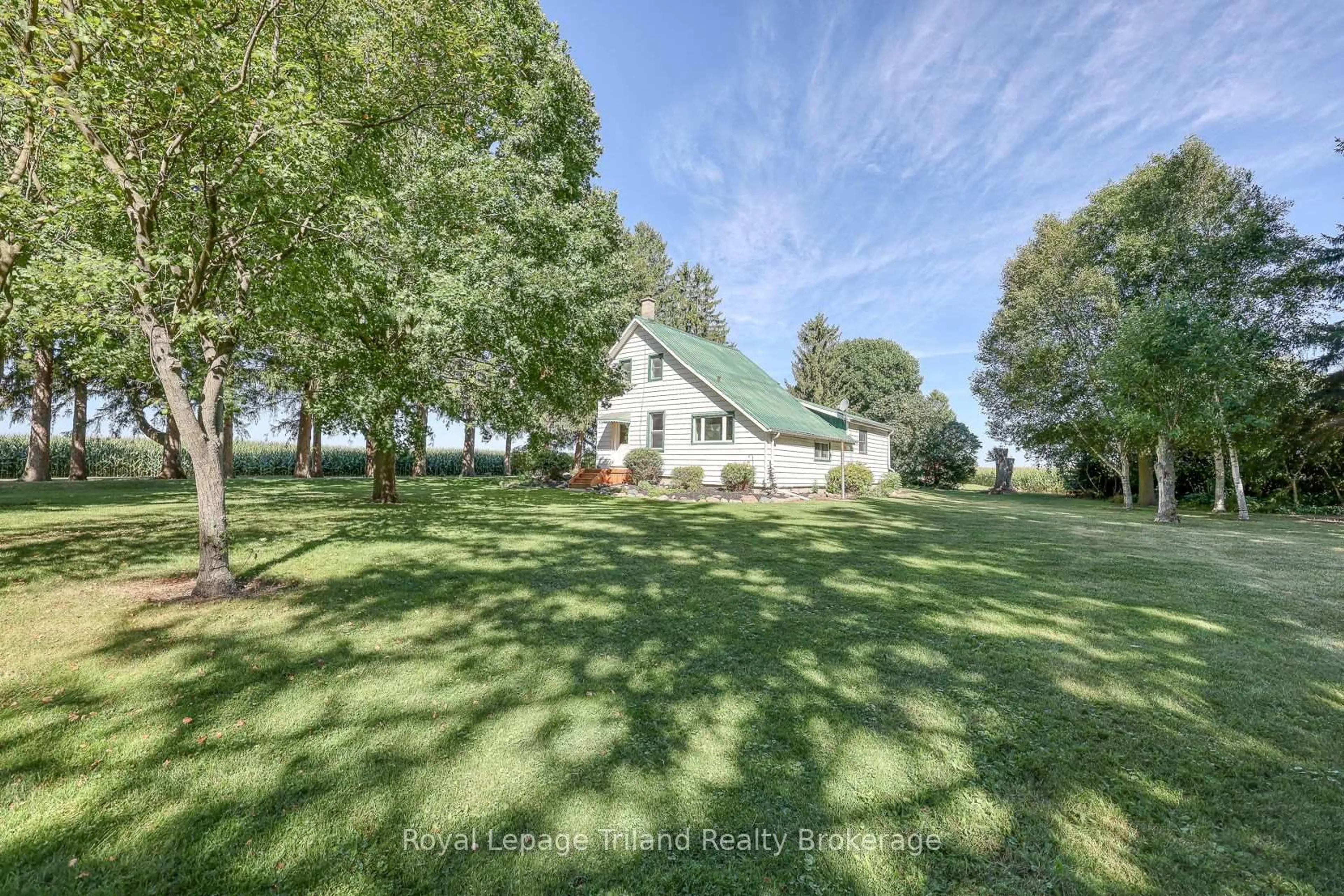 A pic from outside/outdoor area/front of a property/back of a property/a pic from drone, water/lake/river/ocean view for 18126 Wyton Dr, Thames Centre Ontario N0M 2M0