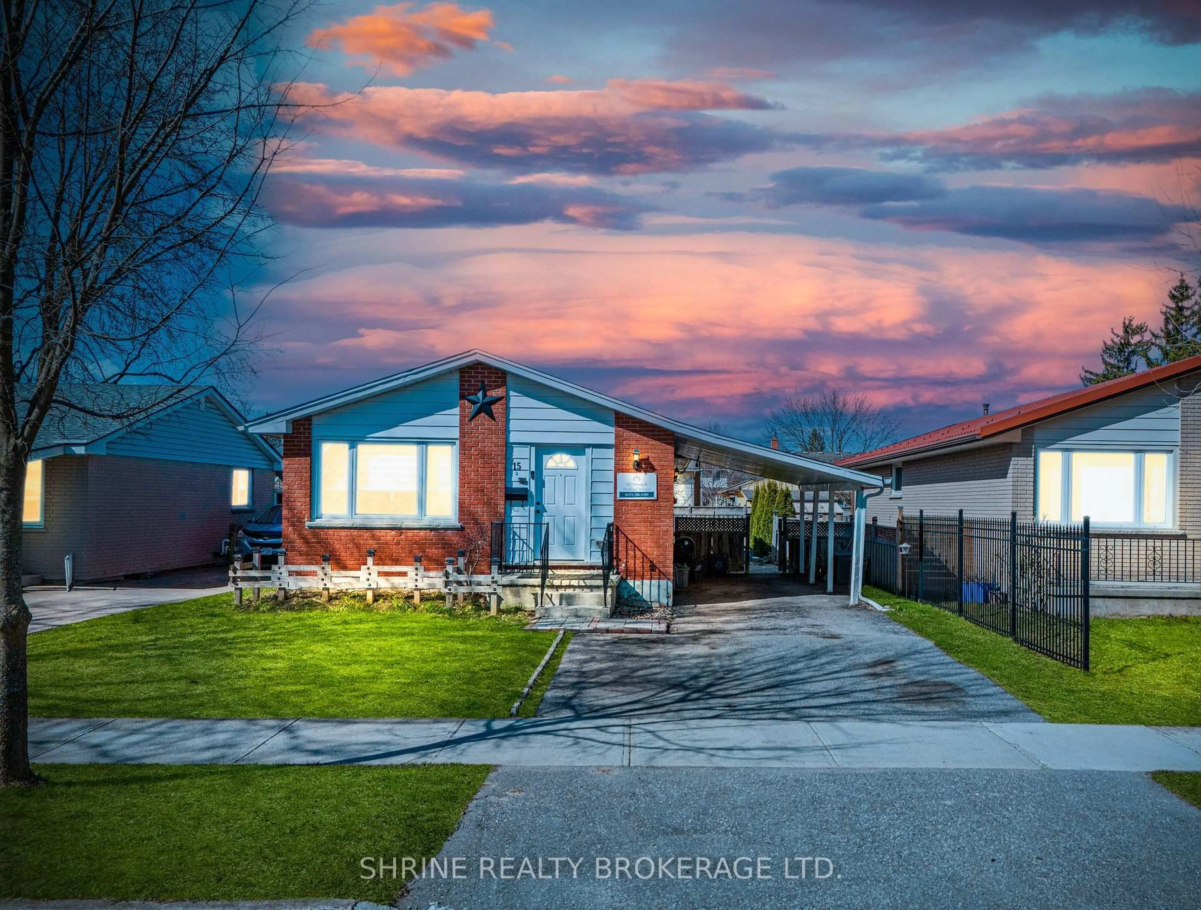 A pic from outside/outdoor area/front of a property/back of a property/a pic from drone, street for 15 Garland Cres, London East Ontario N5V 1N4