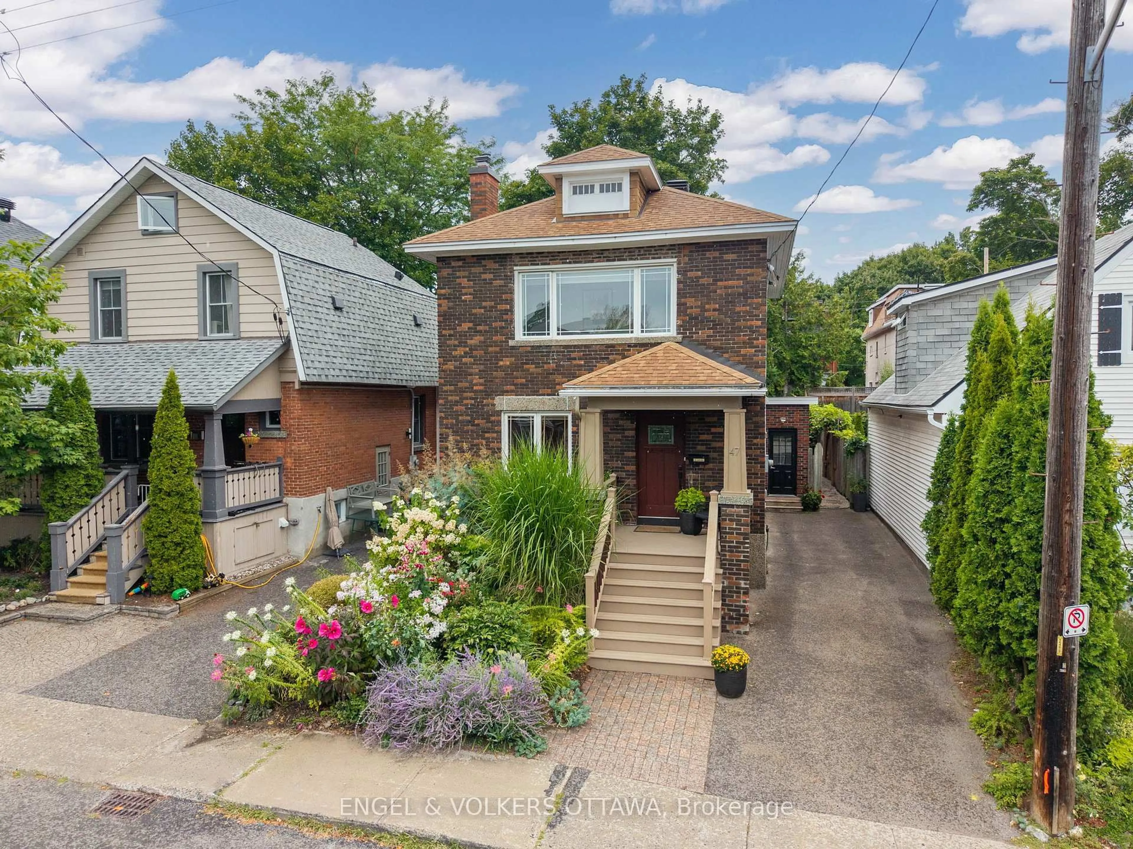 Home with brick exterior material, street for 47 Fentiman Ave, Ottawa Ontario K1S 0T5