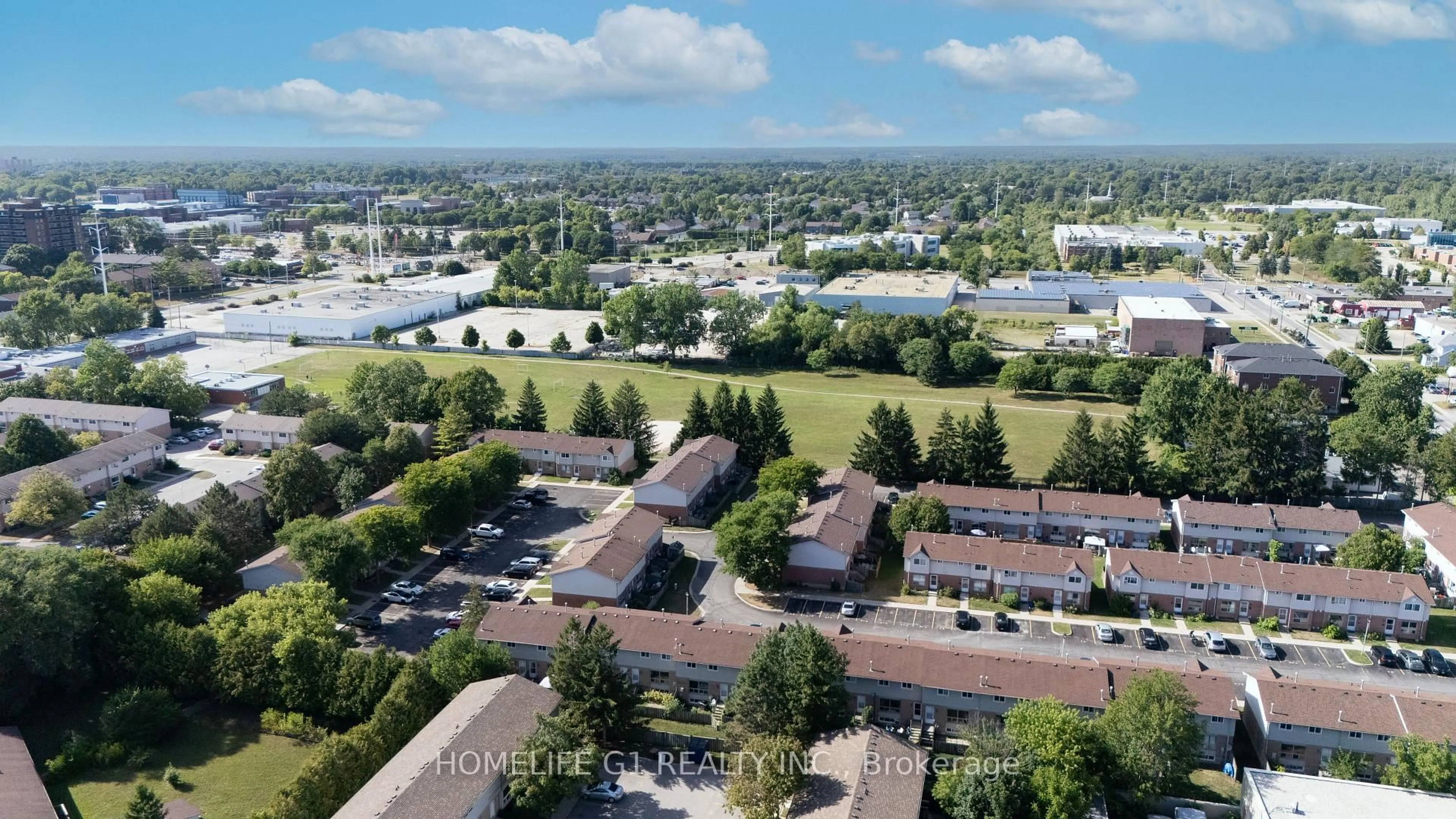 A pic from outside/outdoor area/front of a property/back of a property/a pic from drone, mountain view for 1600 Culver Dr #38, London East Ontario N5V 3H5