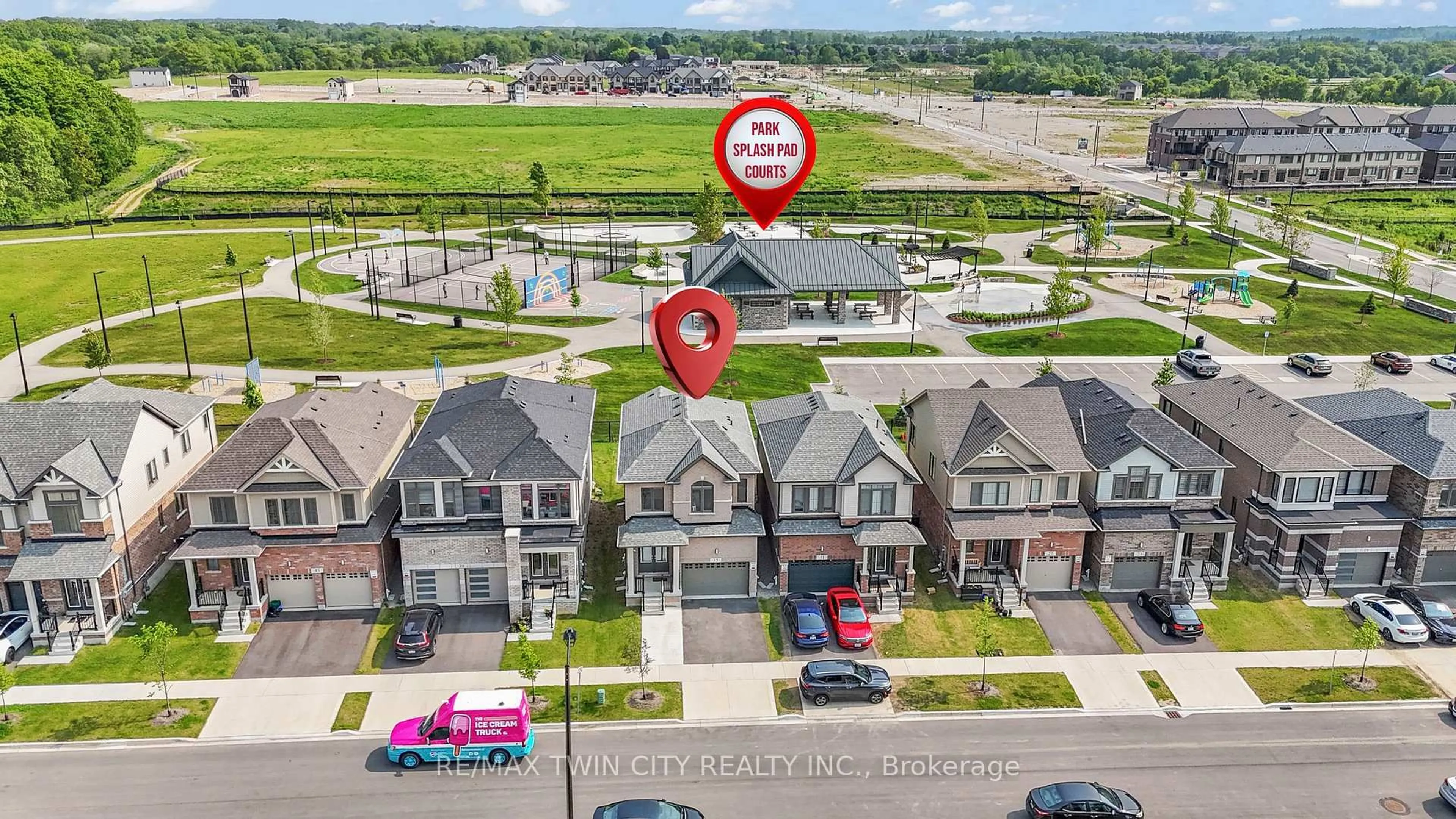 A pic from outside/outdoor area/front of a property/back of a property/a pic from drone, unknown for 35 Crossmore Cres, Cambridge Ontario N1S 0C7
