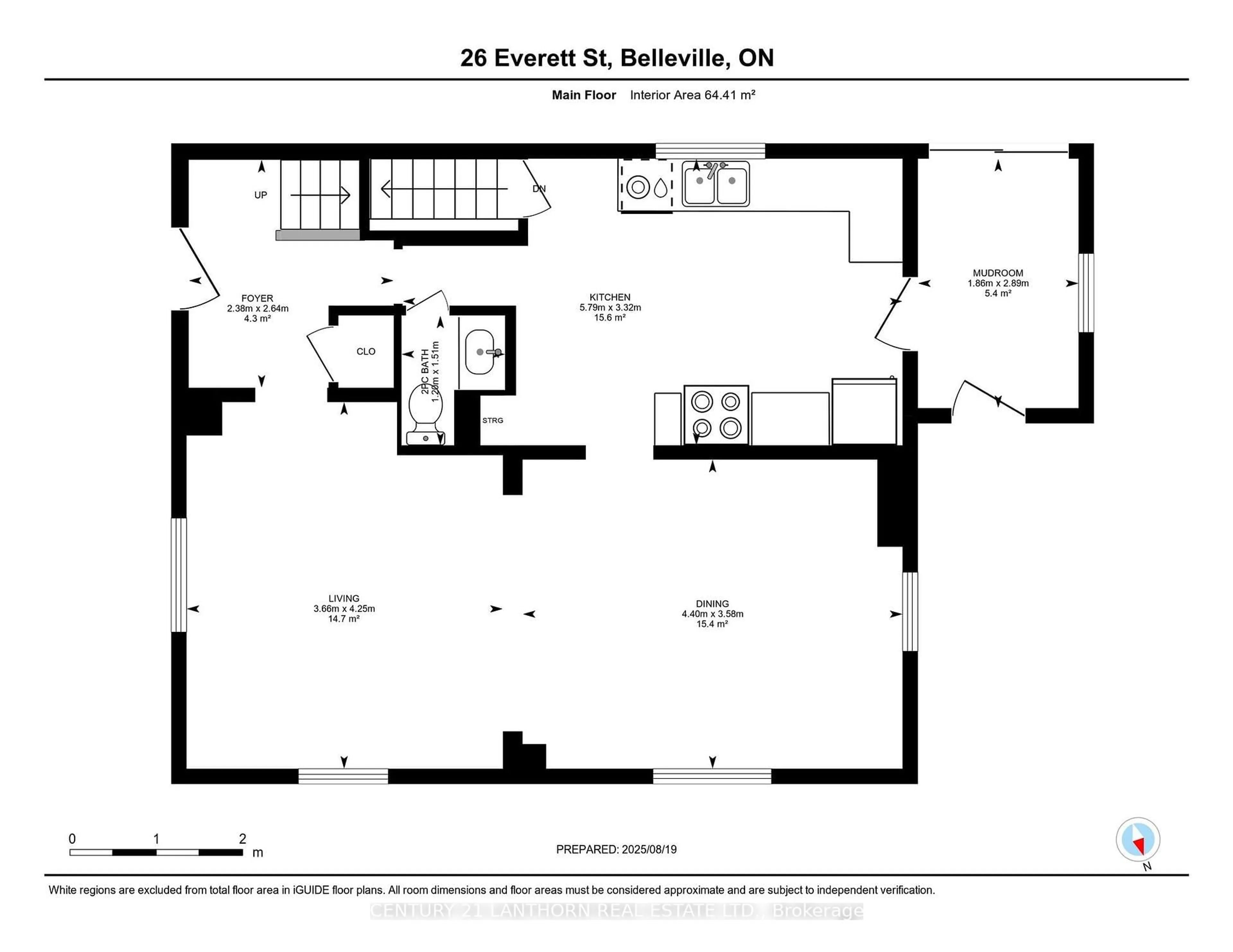 Floor plan for 26 Everett St, Belleville Ontario K8P 3J9