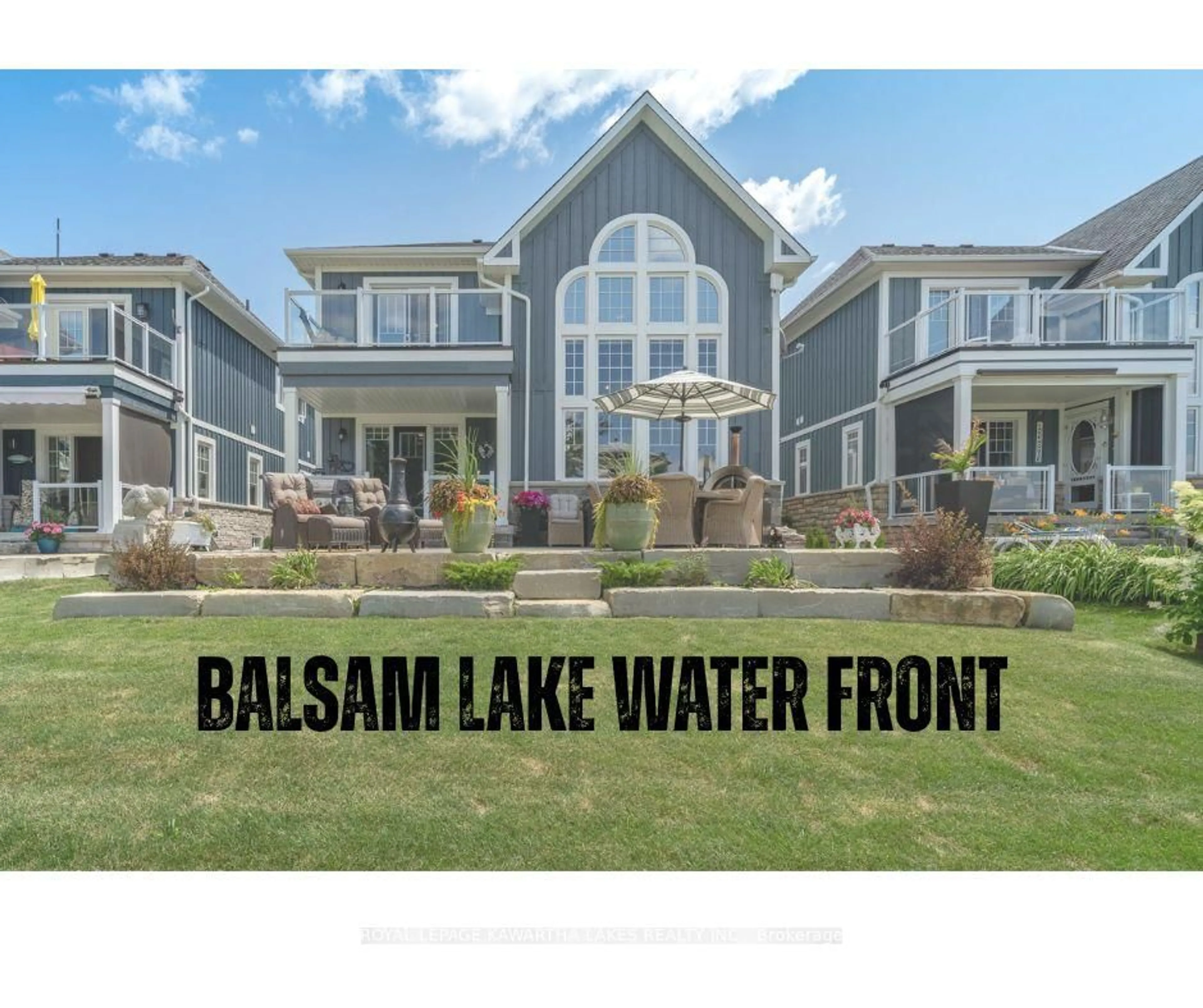 A pic from outside/outdoor area/front of a property/back of a property/a pic from drone, water/lake/river/ocean view for 79 Rosedale Trail, Kawartha Lakes Ontario K0M 1N0