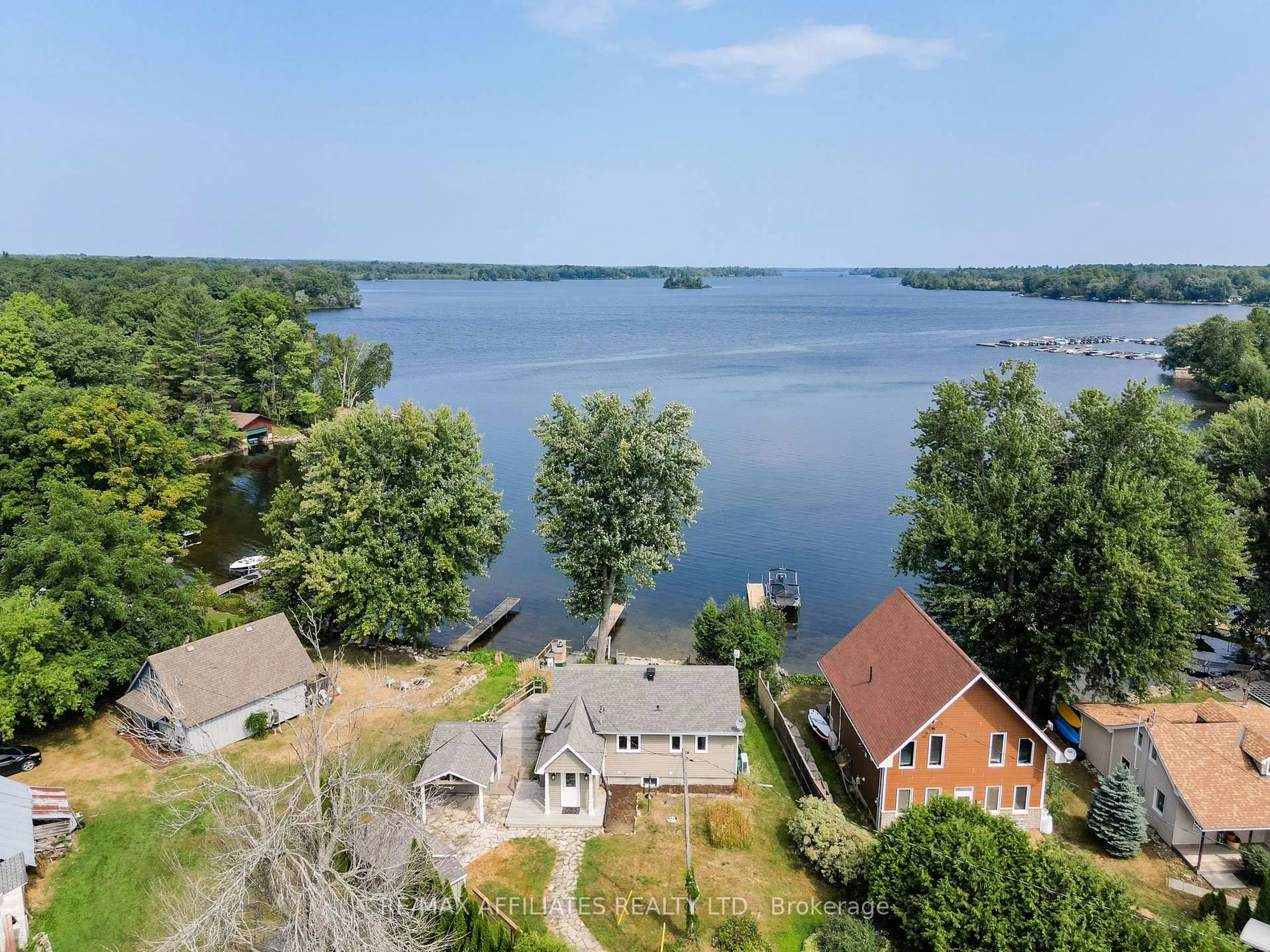 A pic from outside/outdoor area/front of a property/back of a property/a pic from drone, water/lake/river/ocean view for 3526 9th Line Rd, Carleton Place Ontario K7C 3P2