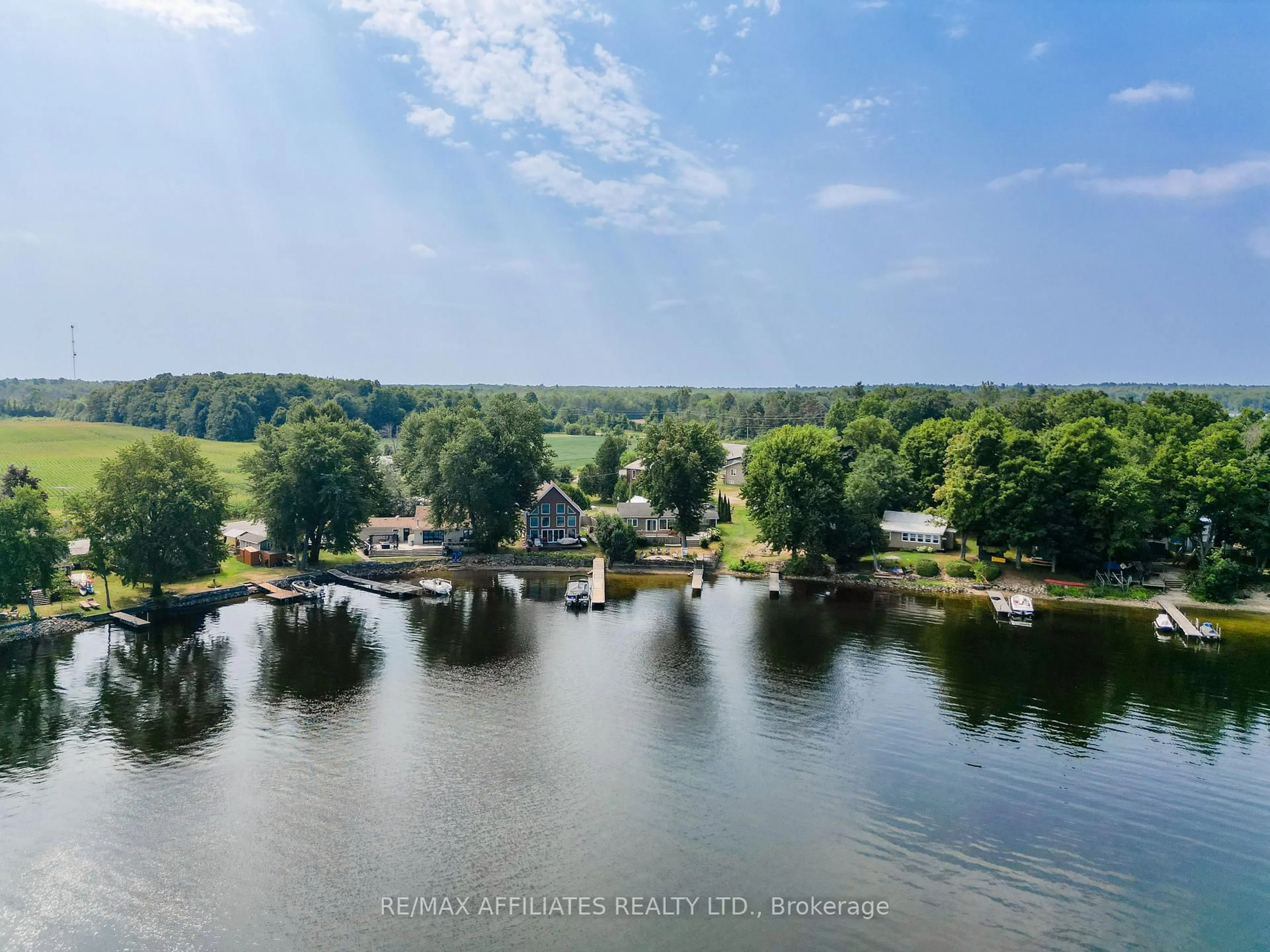 A pic from outside/outdoor area/front of a property/back of a property/a pic from drone, water/lake/river/ocean view for 3526 9th Line Rd, Carleton Place Ontario K7C 3P2