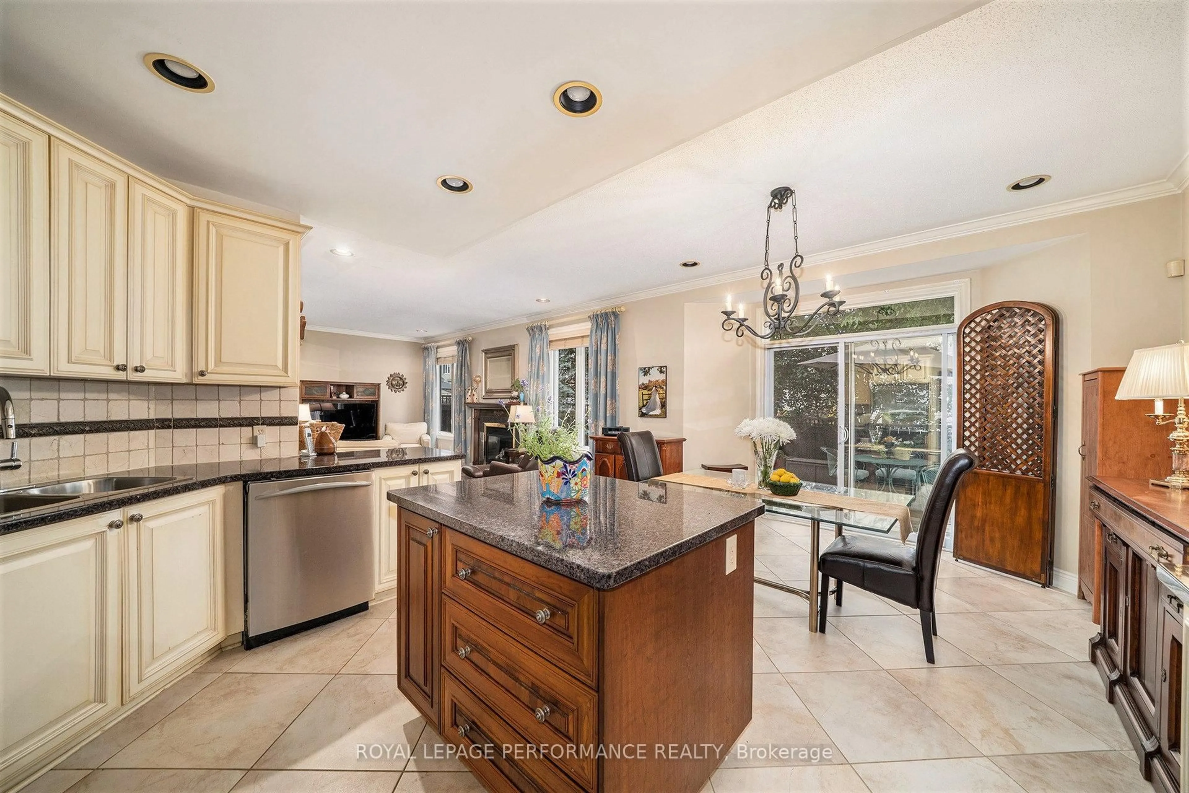 Open concept kitchen, ceramic/tile floor for 21 Berry Glen St, Ottawa Ontario K2G 7A5
