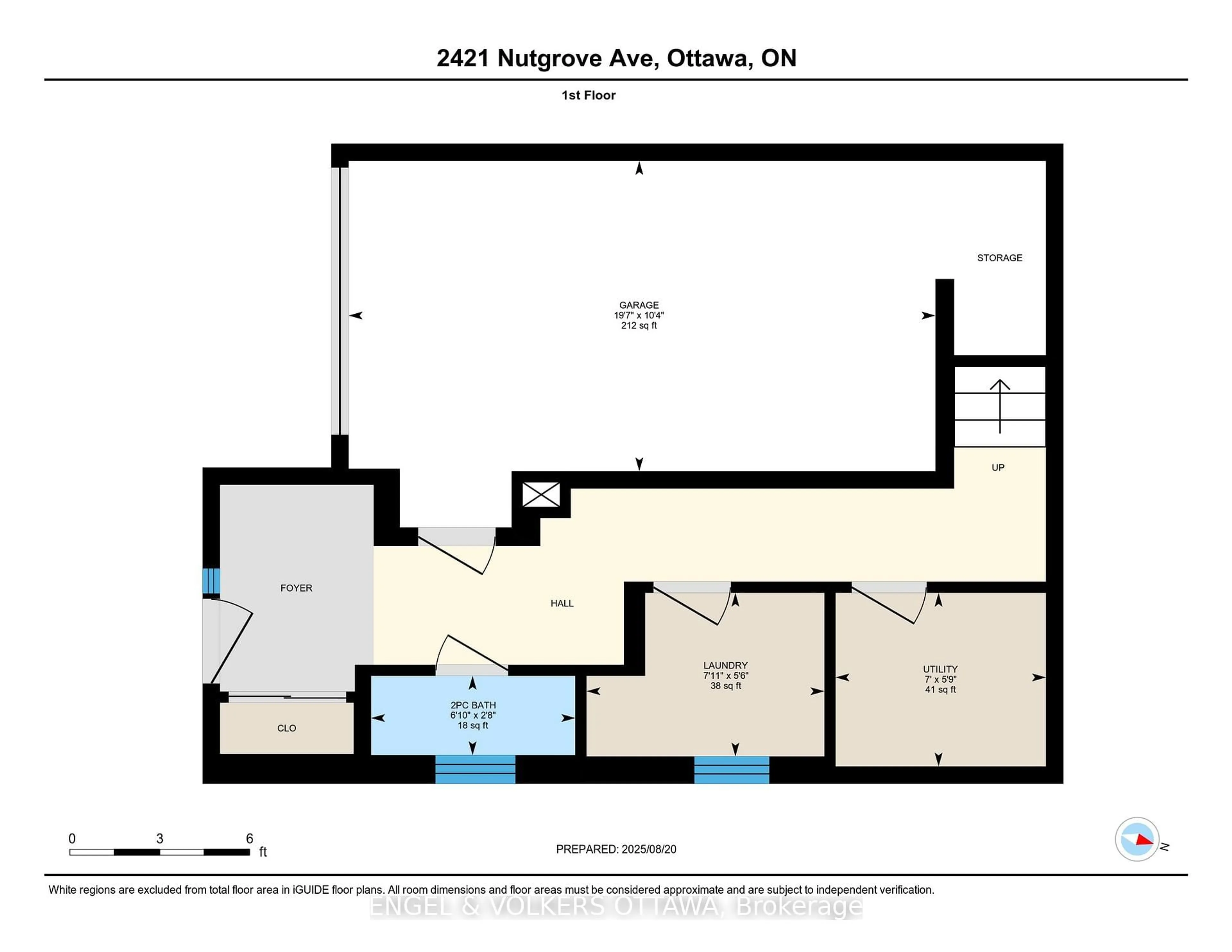 Floor plan for 2421 Nutgrove Ave, Ottawa Ontario K2J 0X4