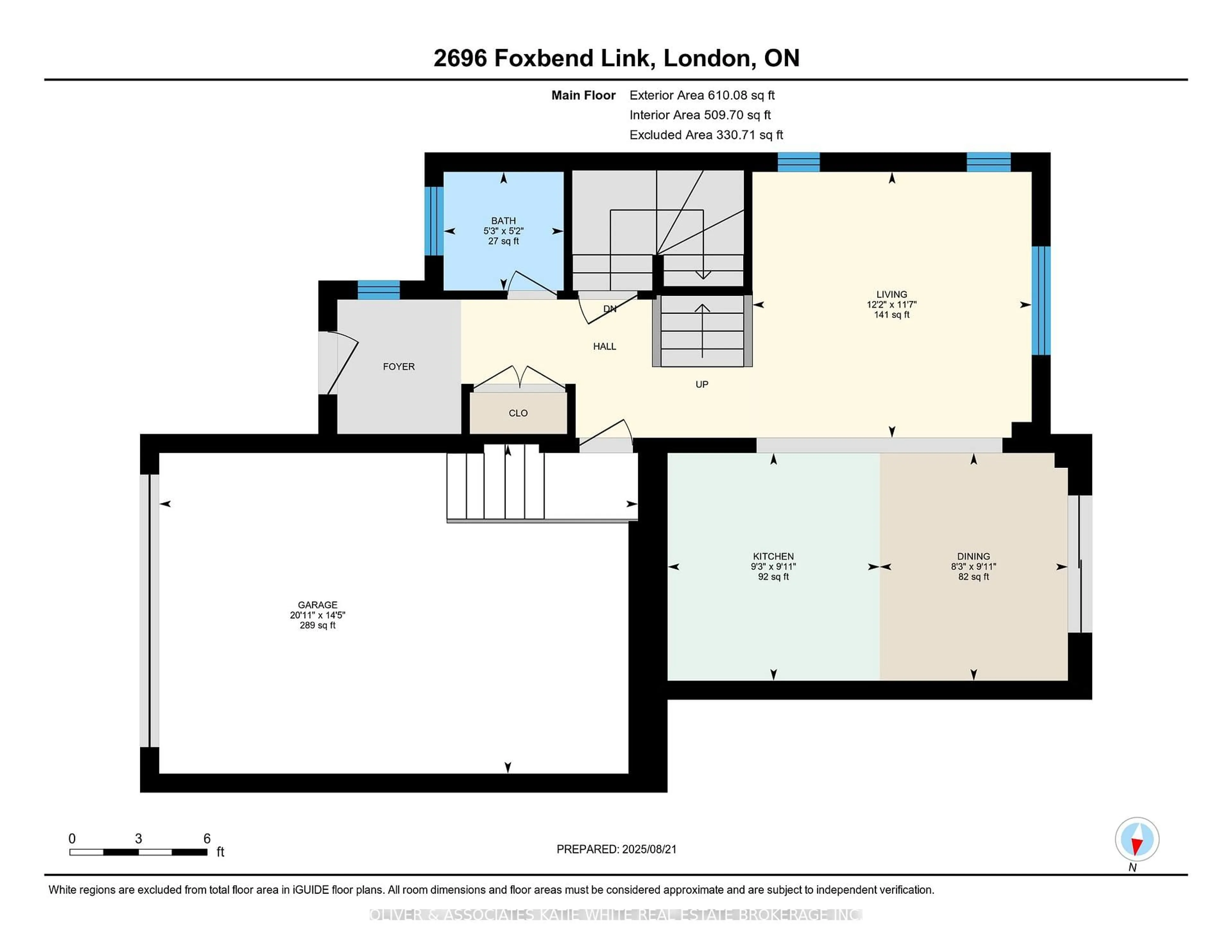 Floor plan for 2696 Foxbend Link, London North Ontario N6G 0M7