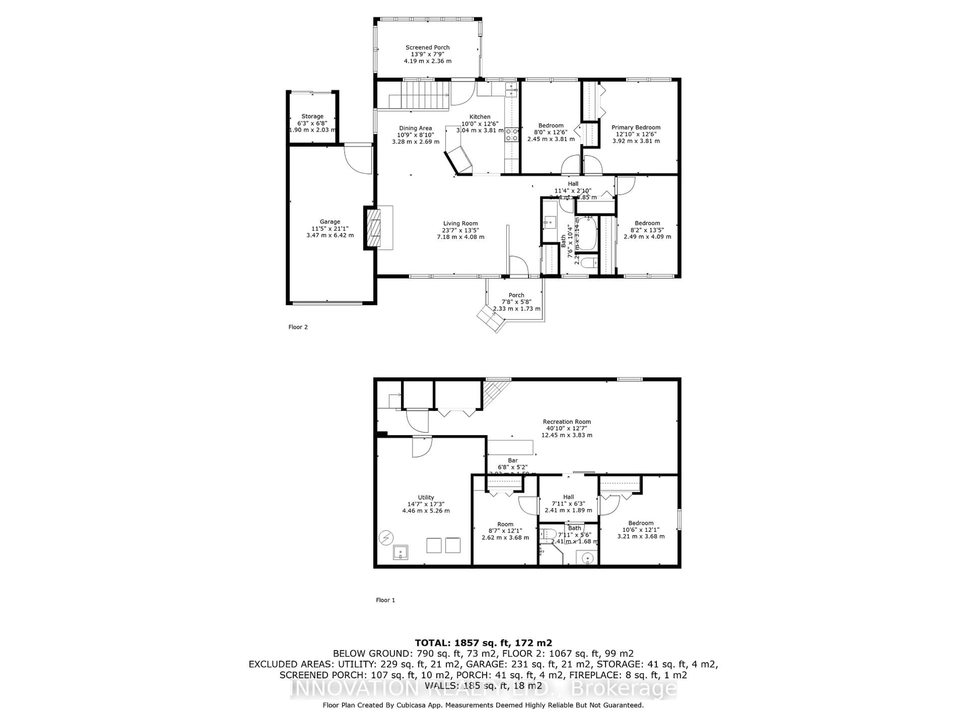 Floor plan for 77 Colonel Murray St, Richmond Ontario K0A 2Z0