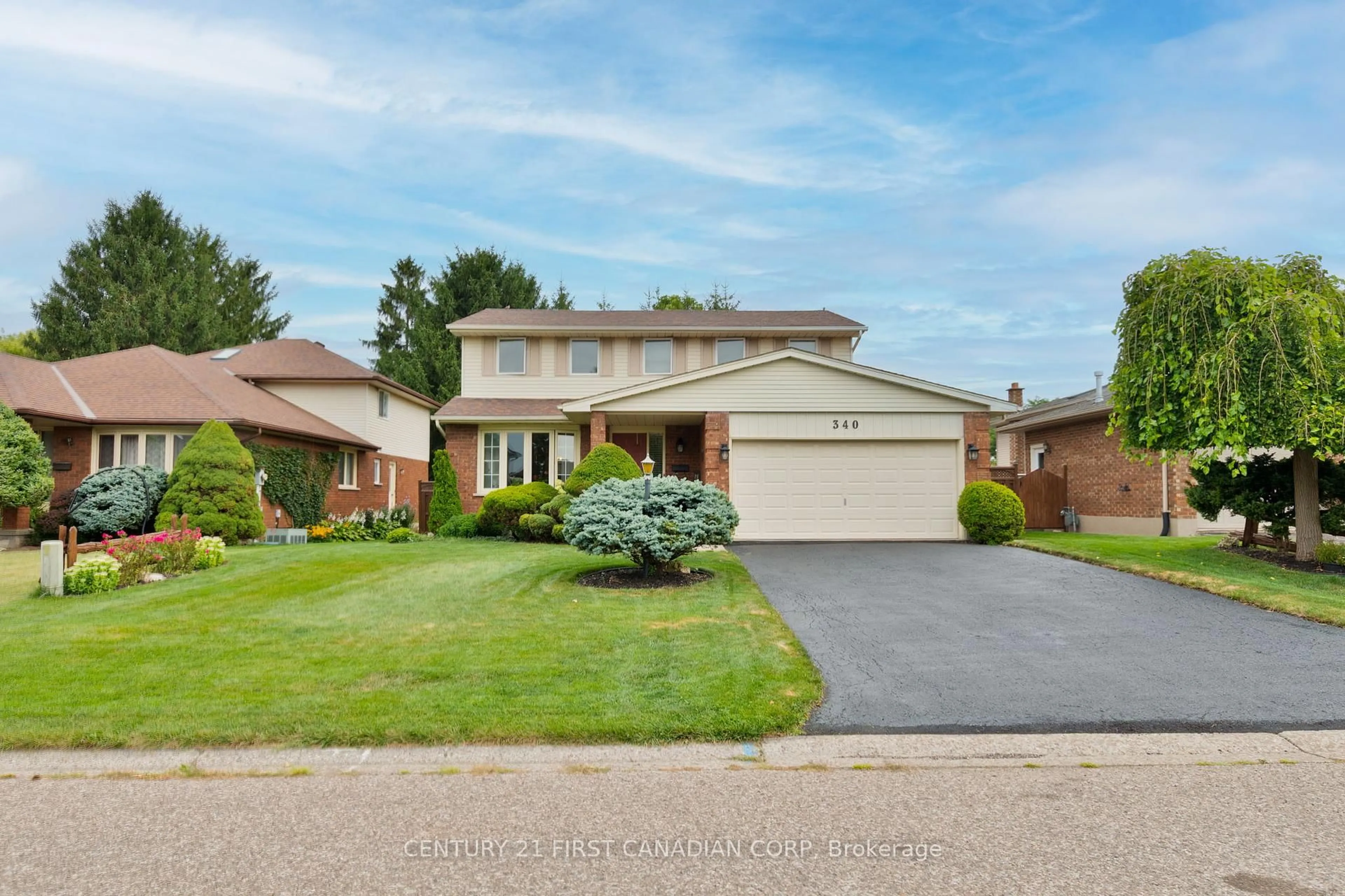 Home with brick exterior material, street for 340 Canterbury Pl, Central Elgin Ontario N0L 1B0