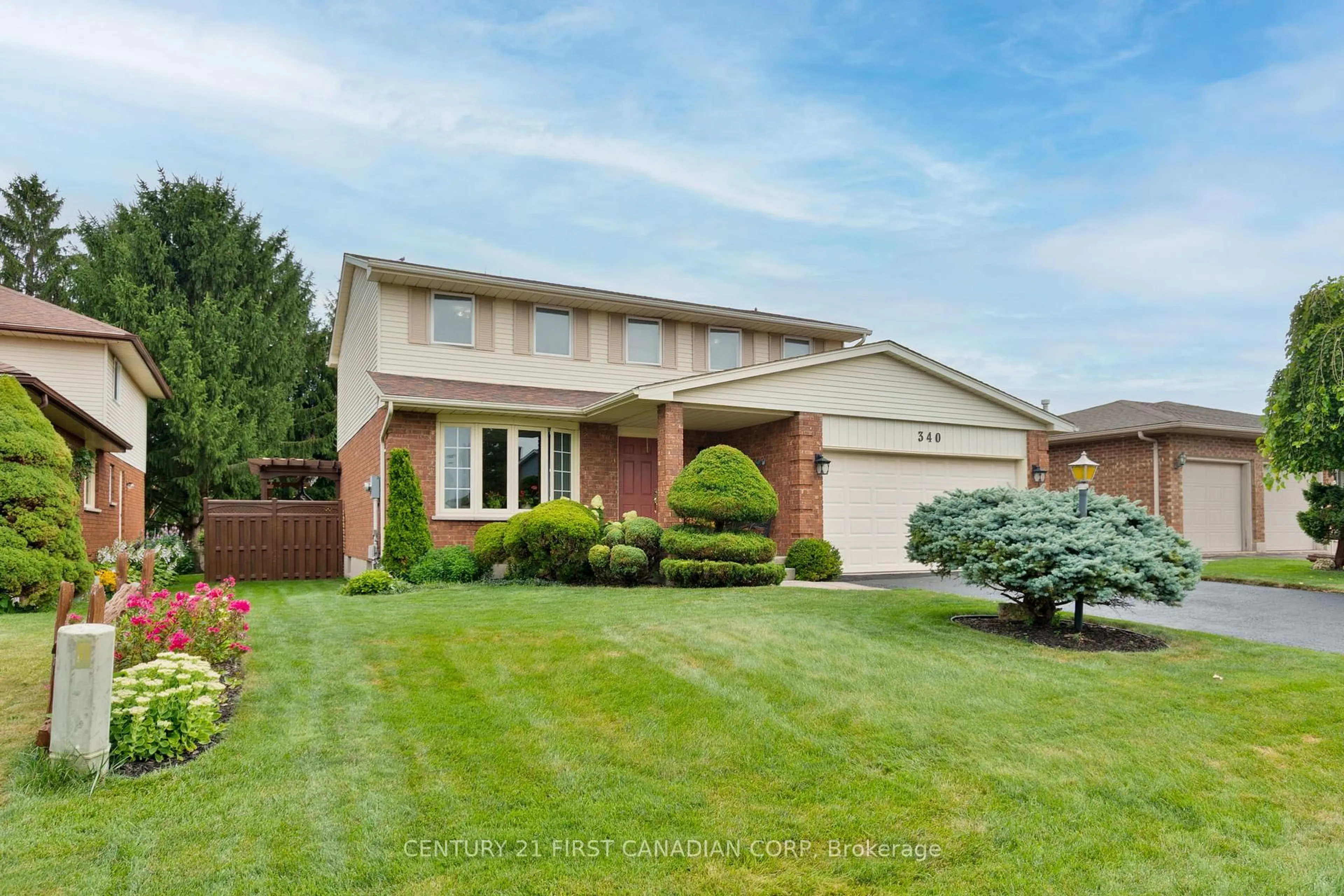 Home with brick exterior material, street for 340 Canterbury Pl, Central Elgin Ontario N0L 1B0