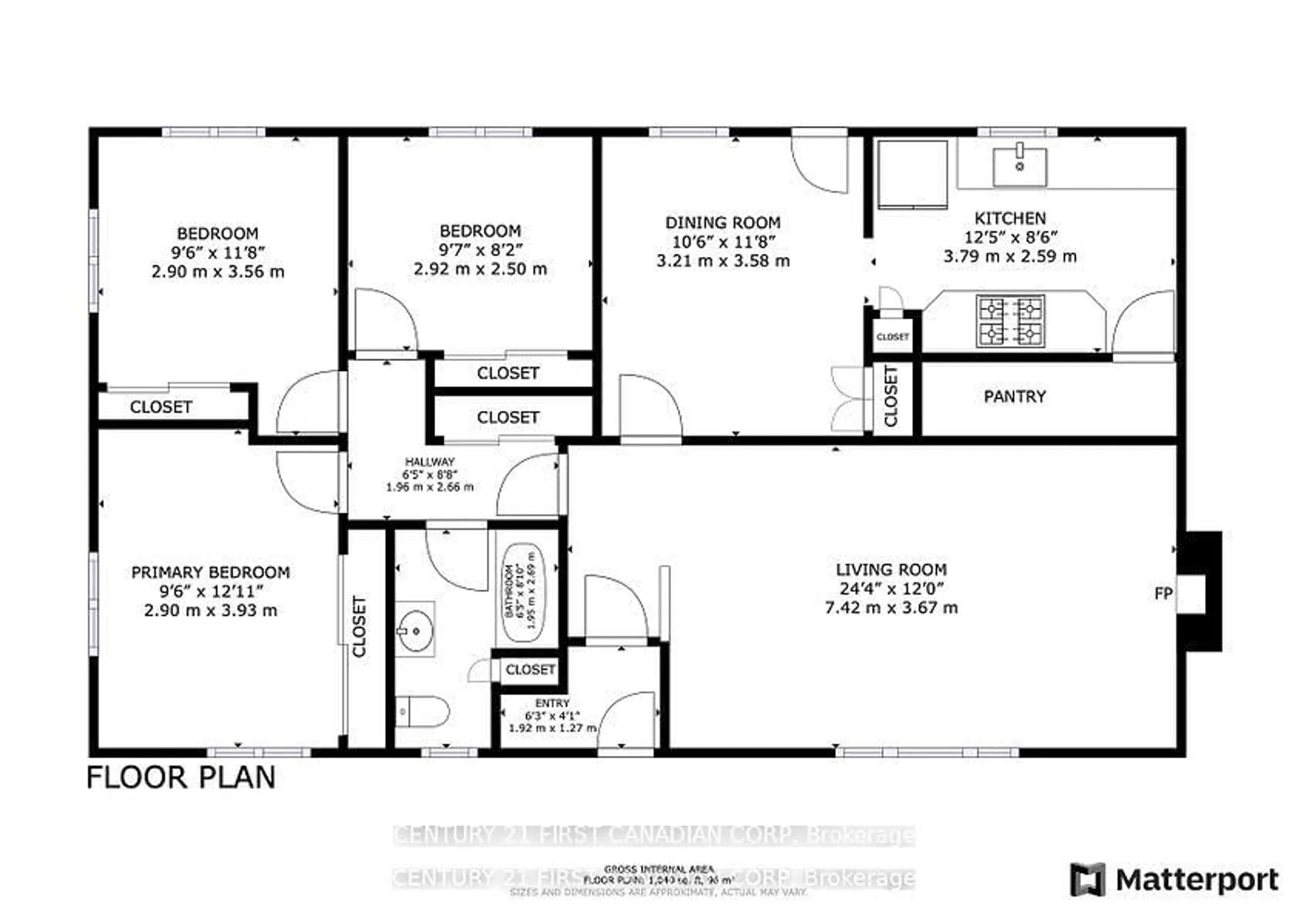 Floor plan for 330 GLENROSE Dr, London South Ontario N6K 2A8