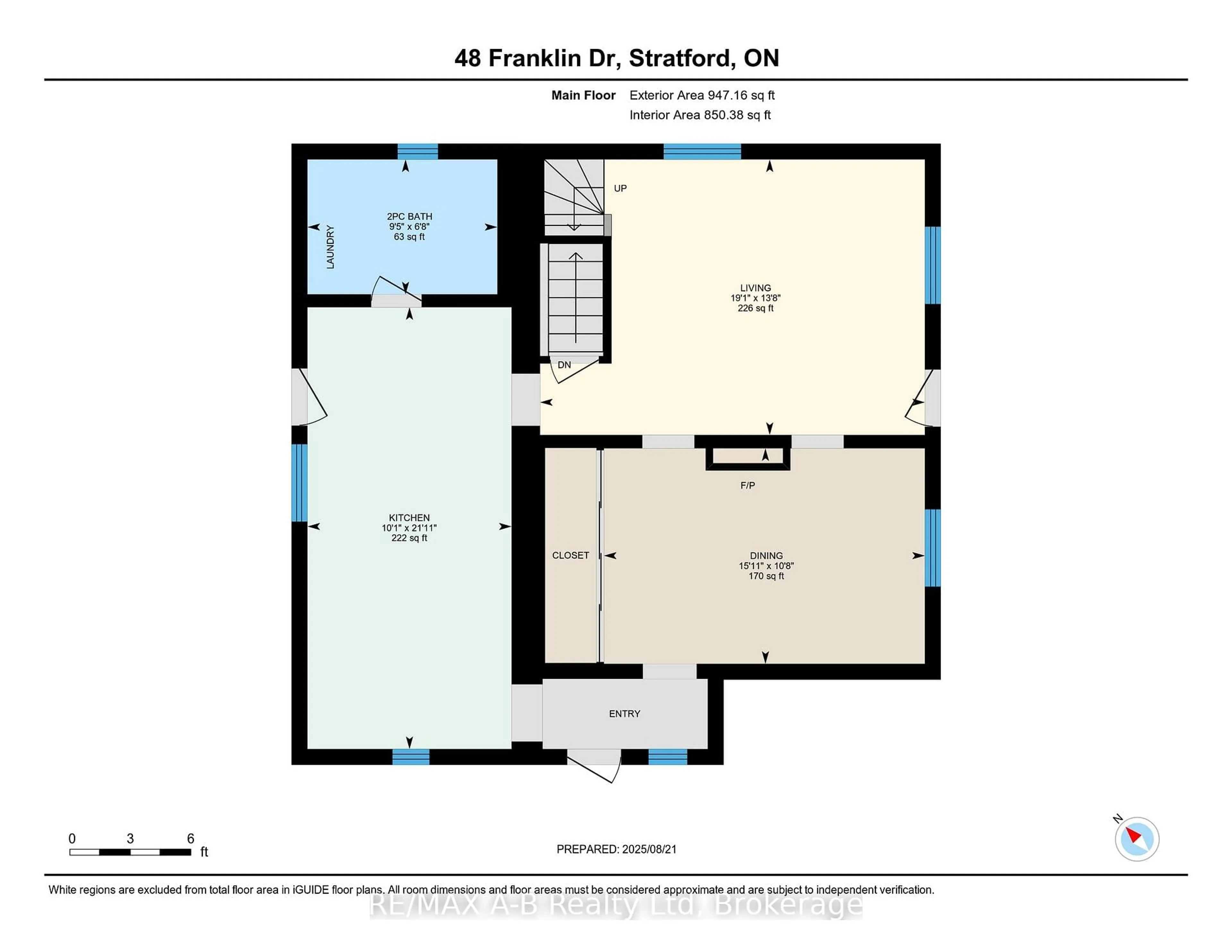 Floor plan for 48 Franklin Dr, Stratford Ontario N5A 5P2