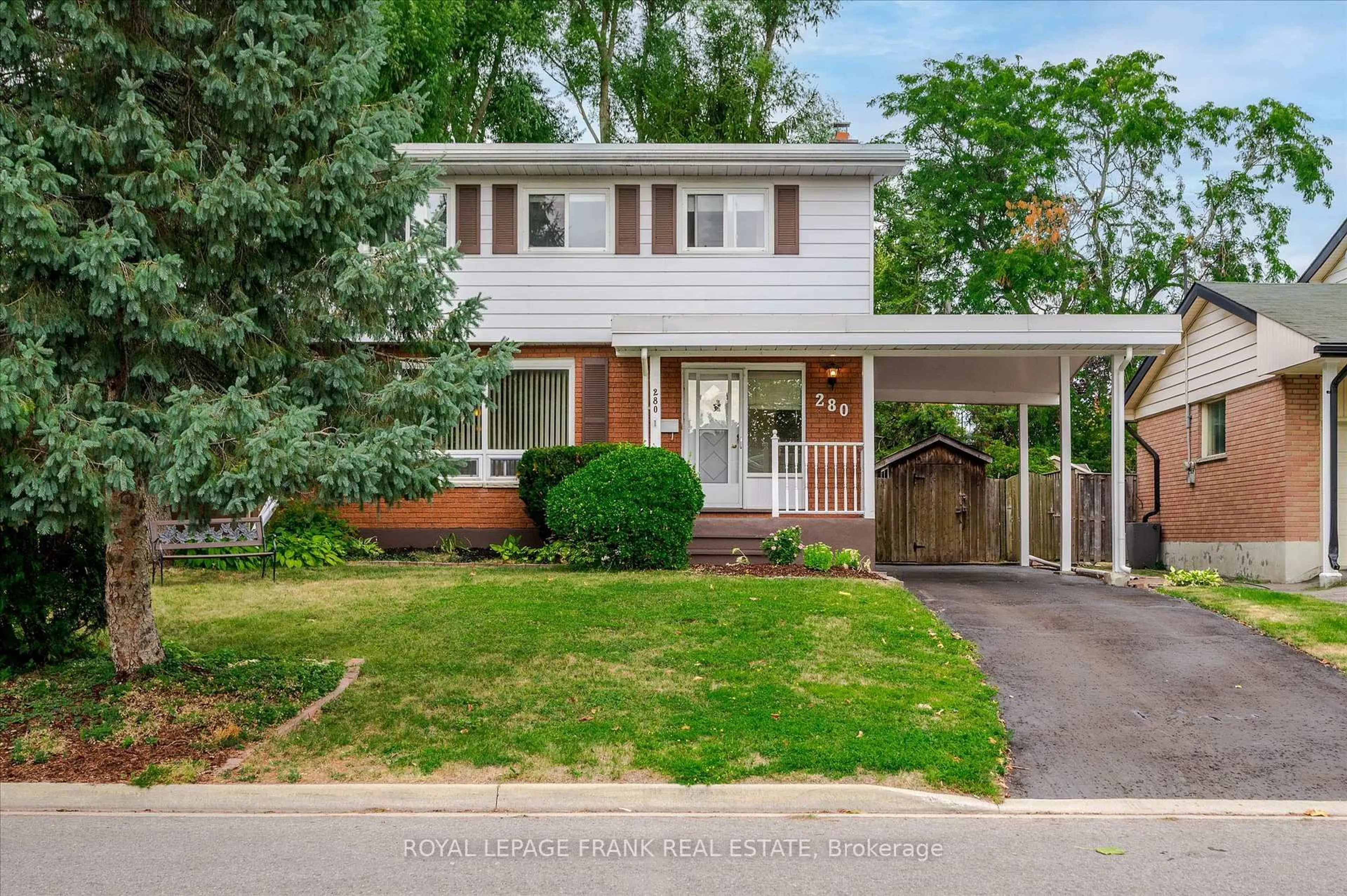 Home with vinyl exterior material, street for 280 Greenlawn Ave, Peterborough North Ontario K9H 5K8