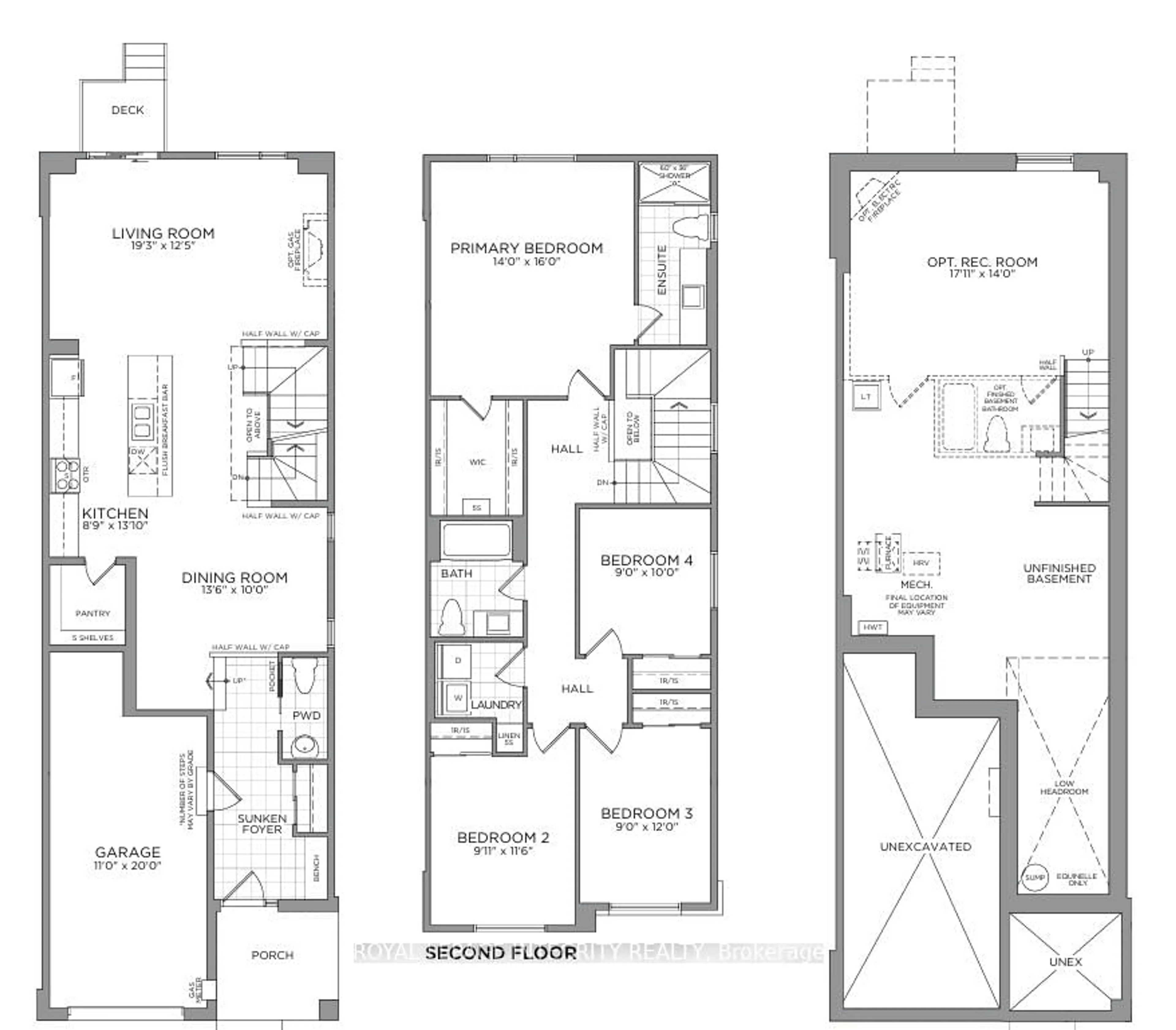 Floor plan for 711 Montrichard Rd, Orleans Ontario K4A 5R1