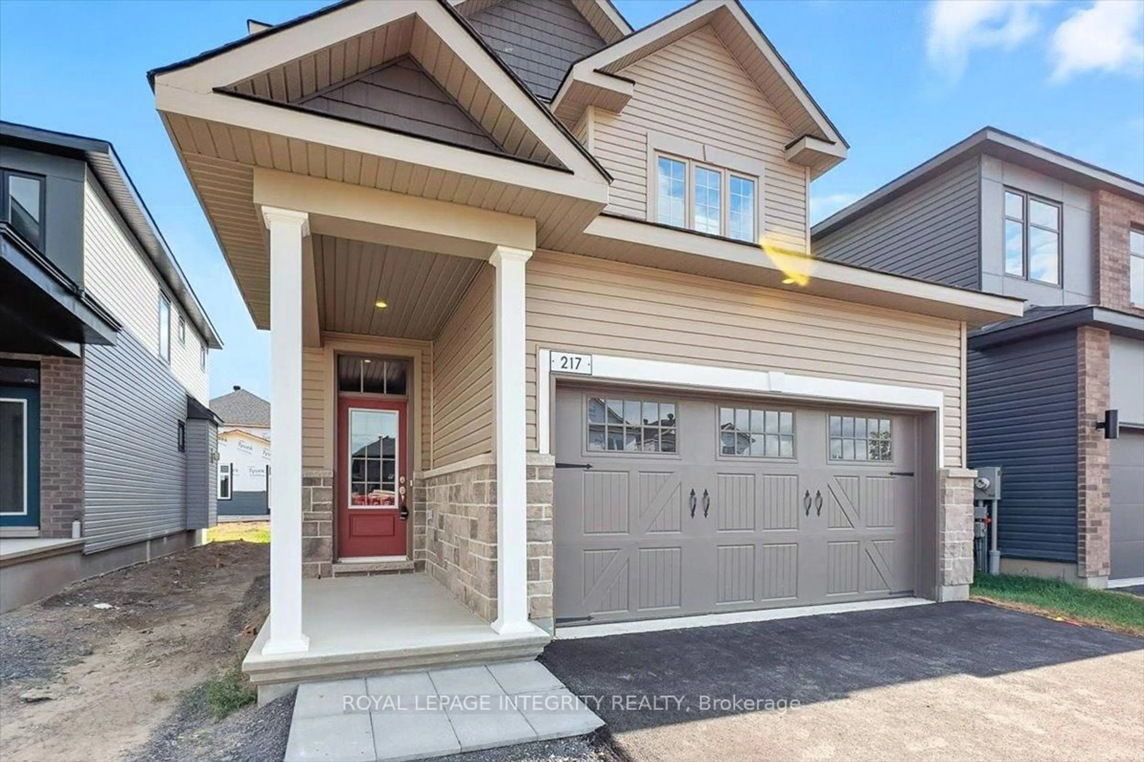 Home with brick exterior material, street for 217 Massalia Cres, Orleans Ontario K4A 5R1