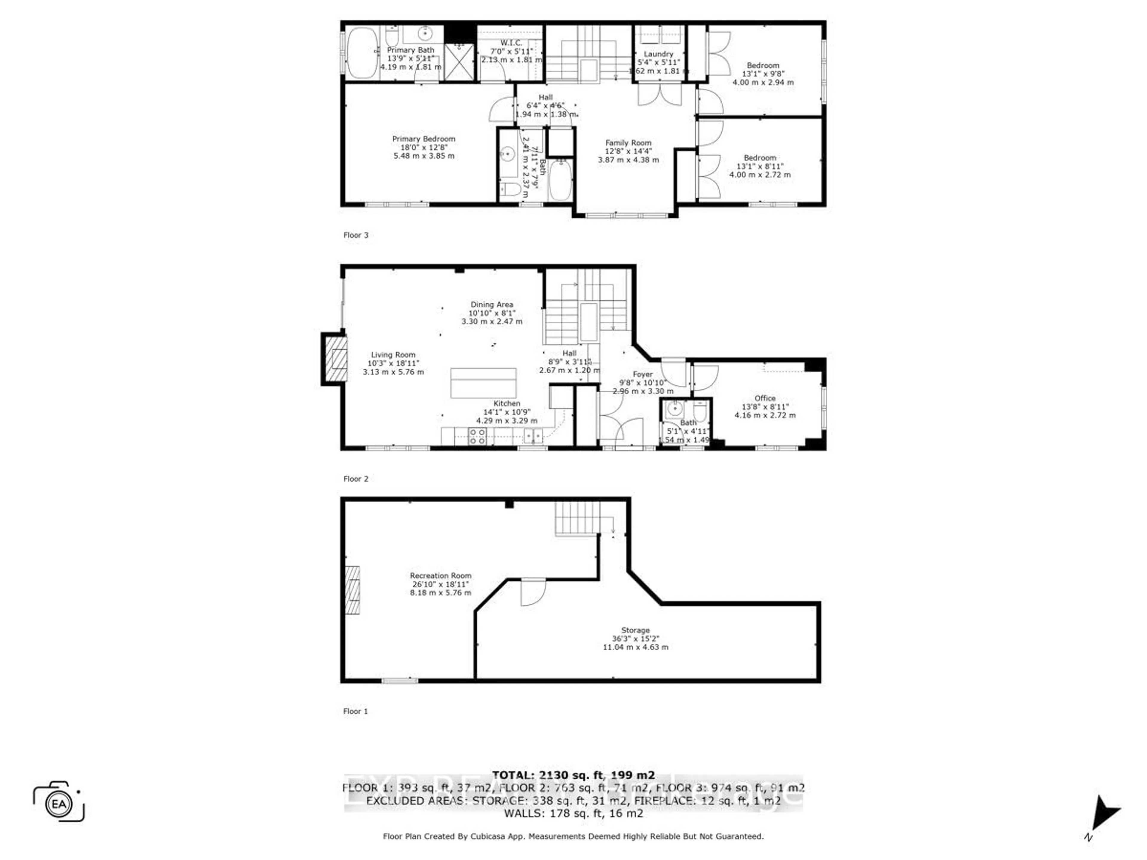 Floor plan for 176 Flat Sedge Cres, Ottawa Ontario K1T 0G9