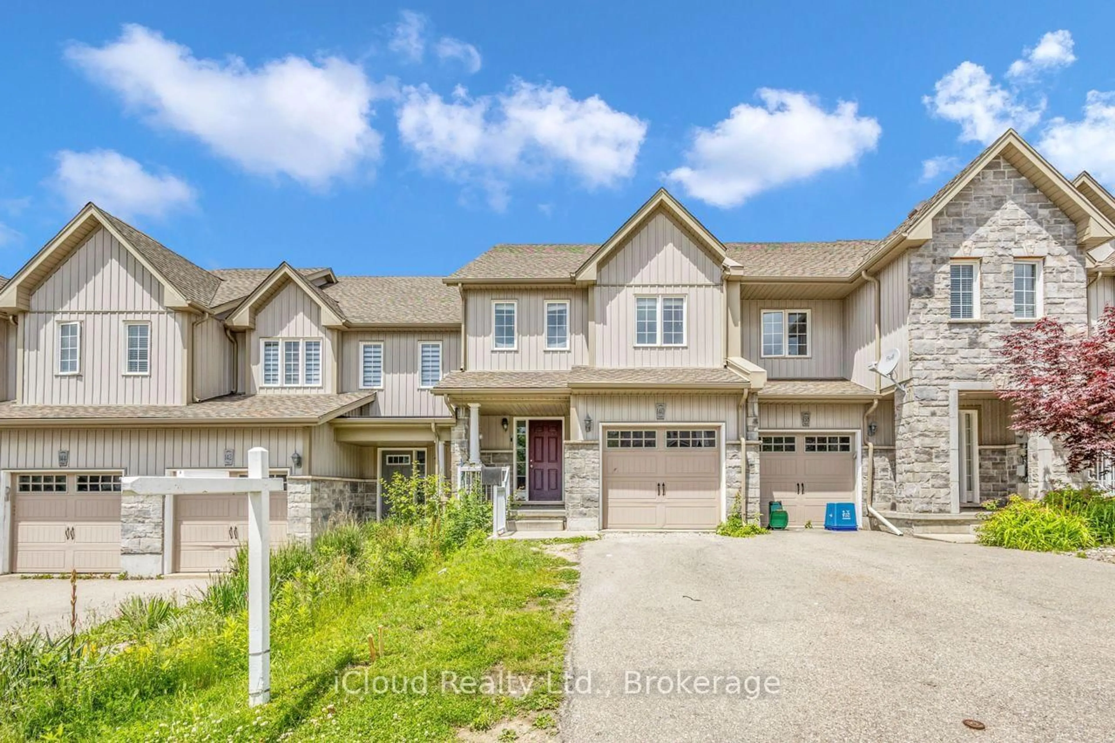 Home with brick exterior material, street for 140 Windflower Dr, Kitchener Ontario N2E 3S9