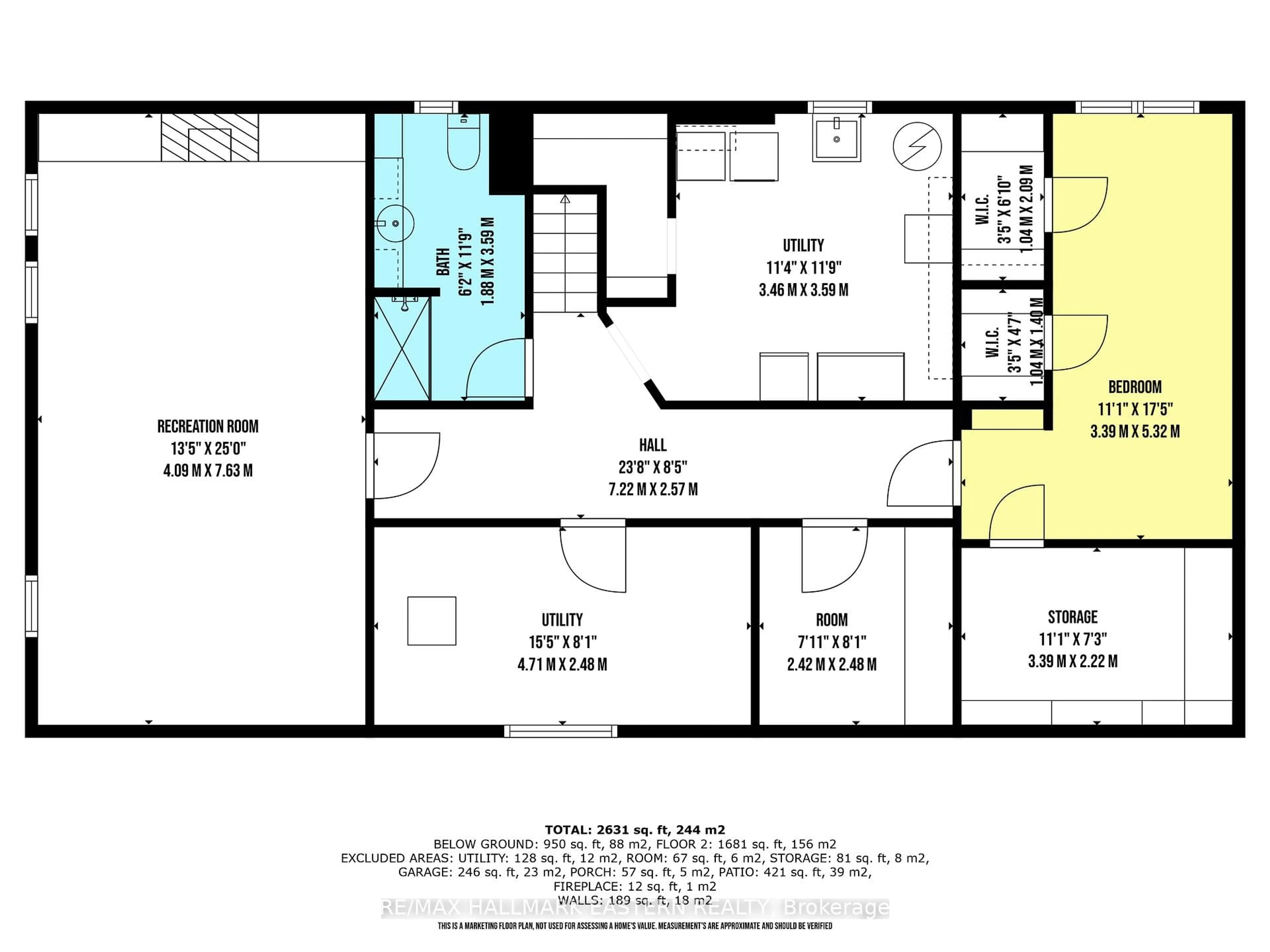 Floor plan for 883 Kensington Dr, Peterborough Ontario K9J 6J8