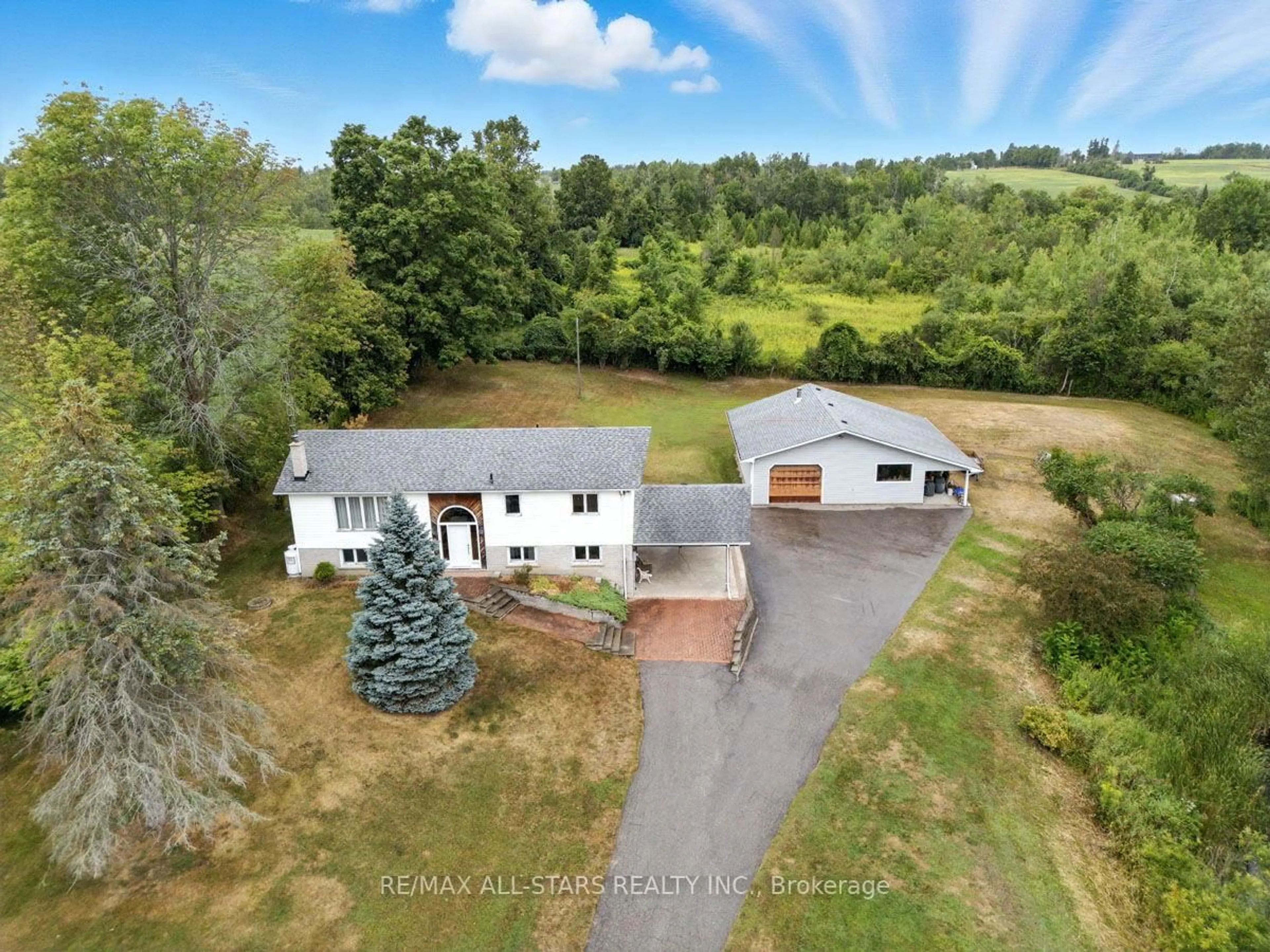 A pic from outside/outdoor area/front of a property/back of a property/a pic from drone, water/lake/river/ocean view for 55 High Park Rd, Kawartha Lakes Ontario L0C 1H0