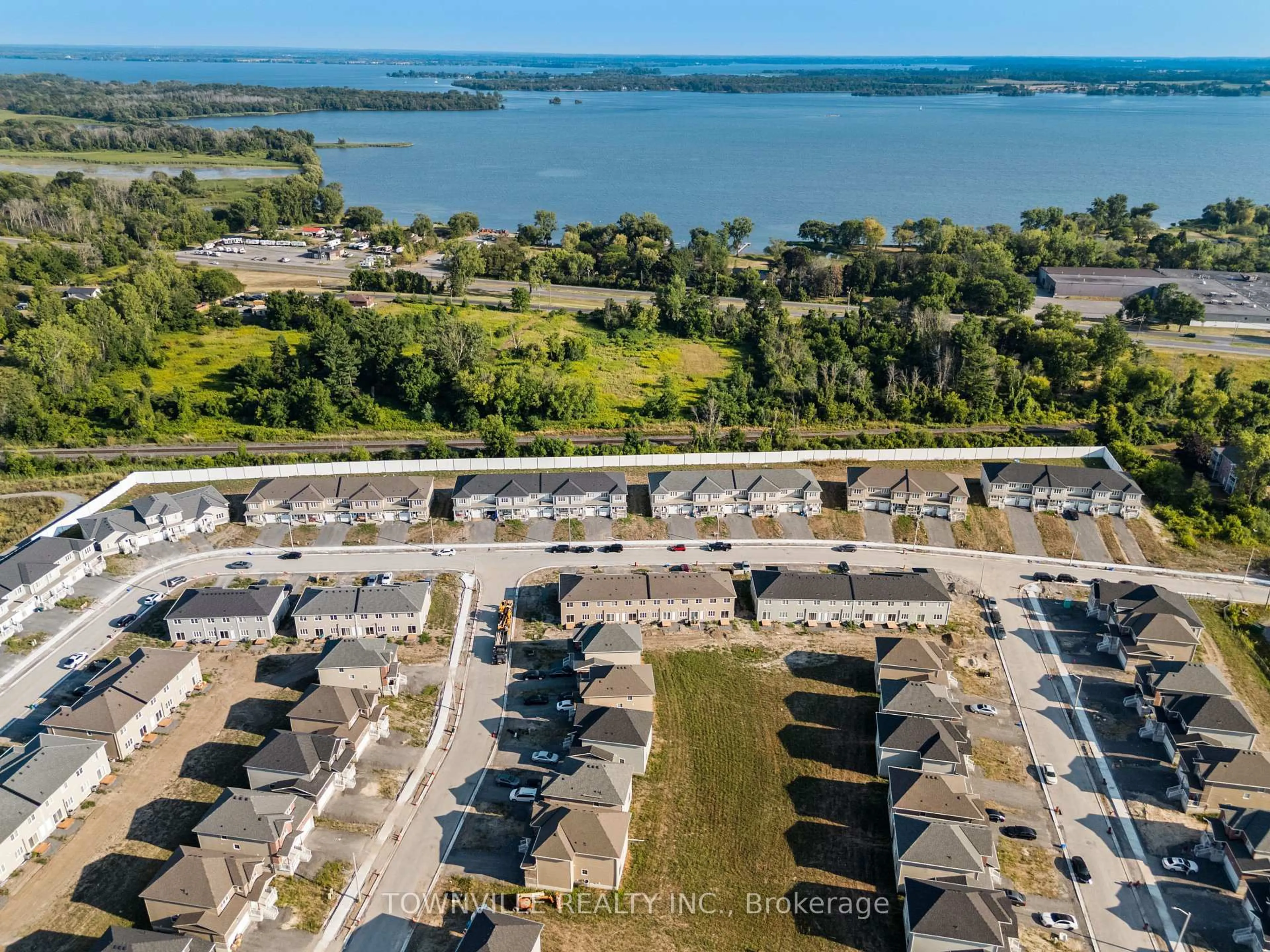 A pic from outside/outdoor area/front of a property/back of a property/a pic from drone, water/lake/river/ocean view for 45 Lincoln Dr, Belleville Ontario K8N 0T7