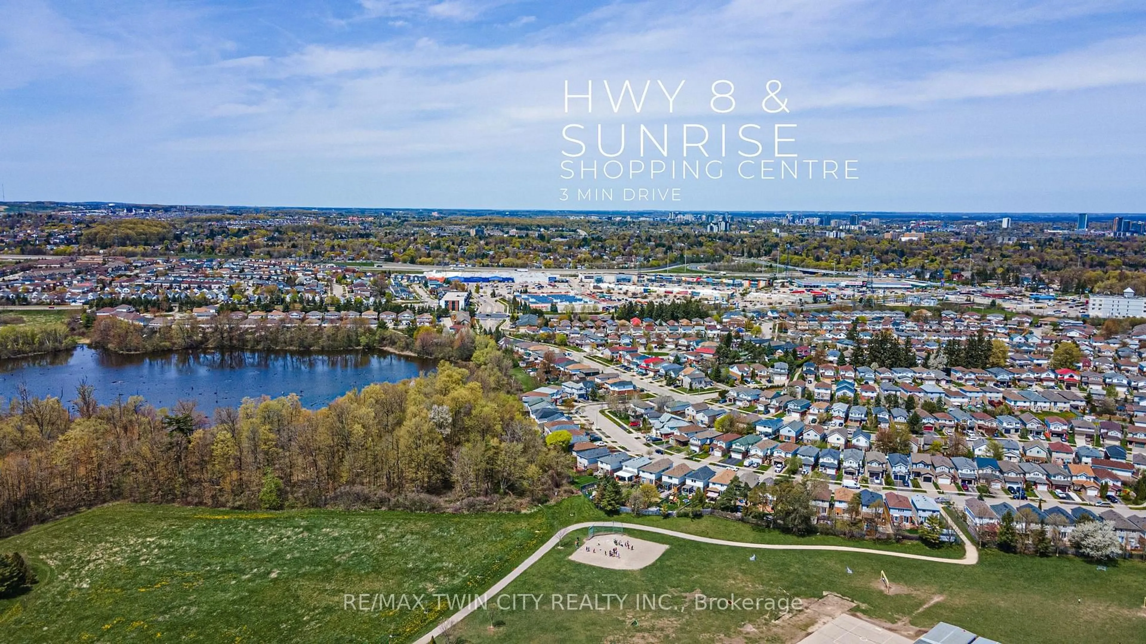 A pic from outside/outdoor area/front of a property/back of a property/a pic from drone, water/lake/river/ocean view for 53 Foxglove Cres, Kitchener Ontario N2E 3Y7