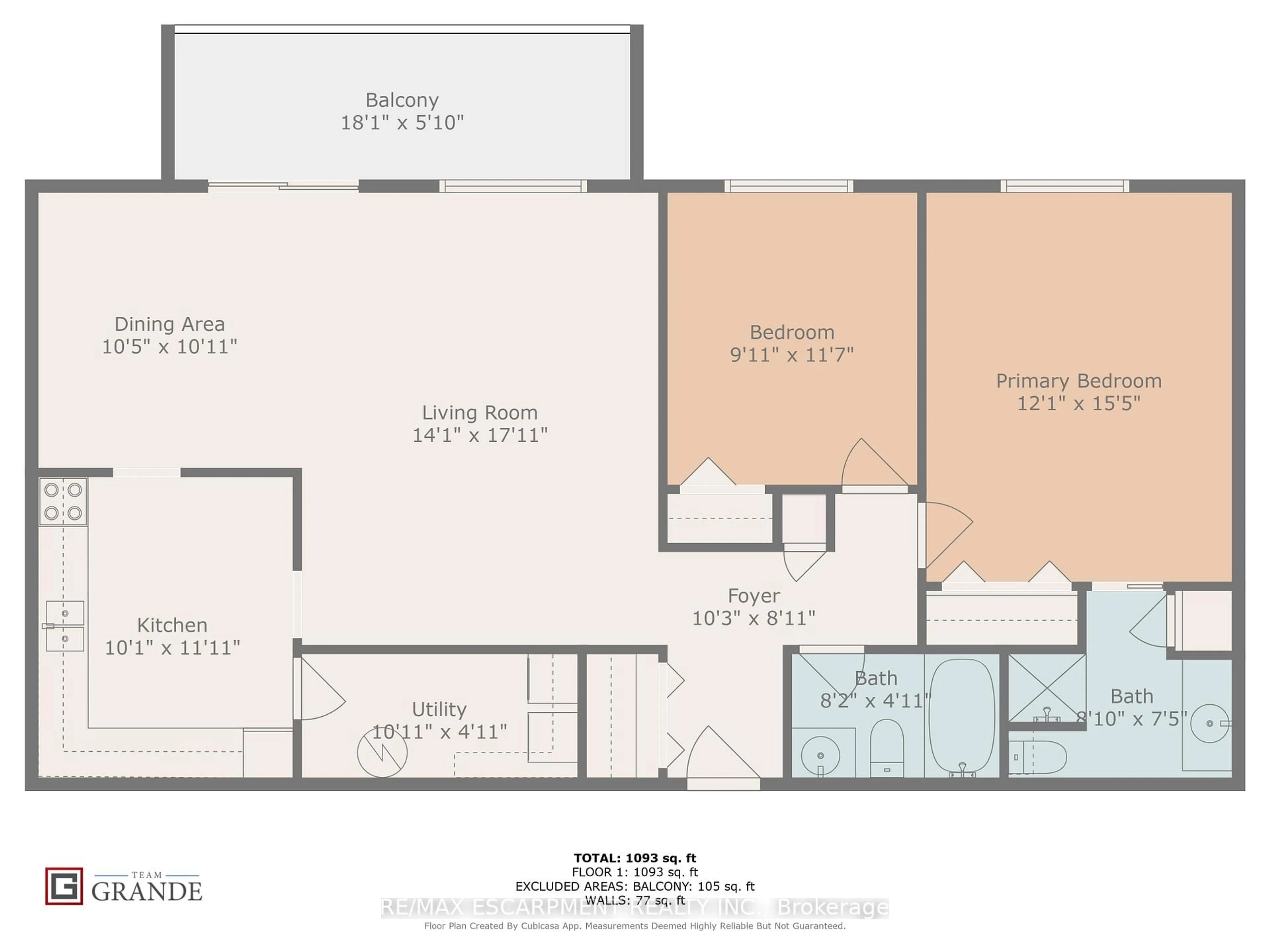 Floor plan for 386 Highway 8 #205, Hamilton Ontario L8G 1E9