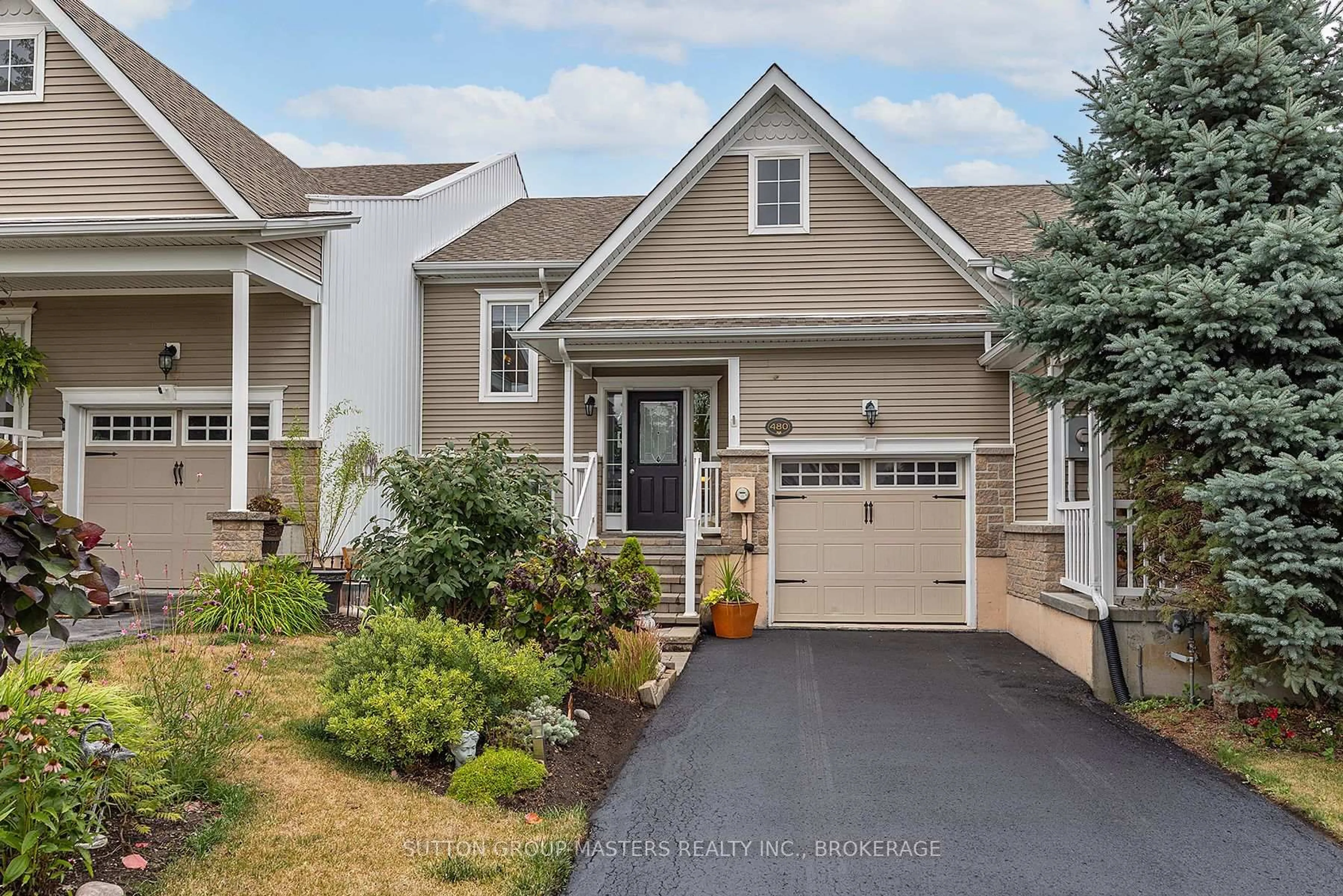 Home with vinyl exterior material, street for 480 Country Club Dr, Bath Ontario K0H 1G0
