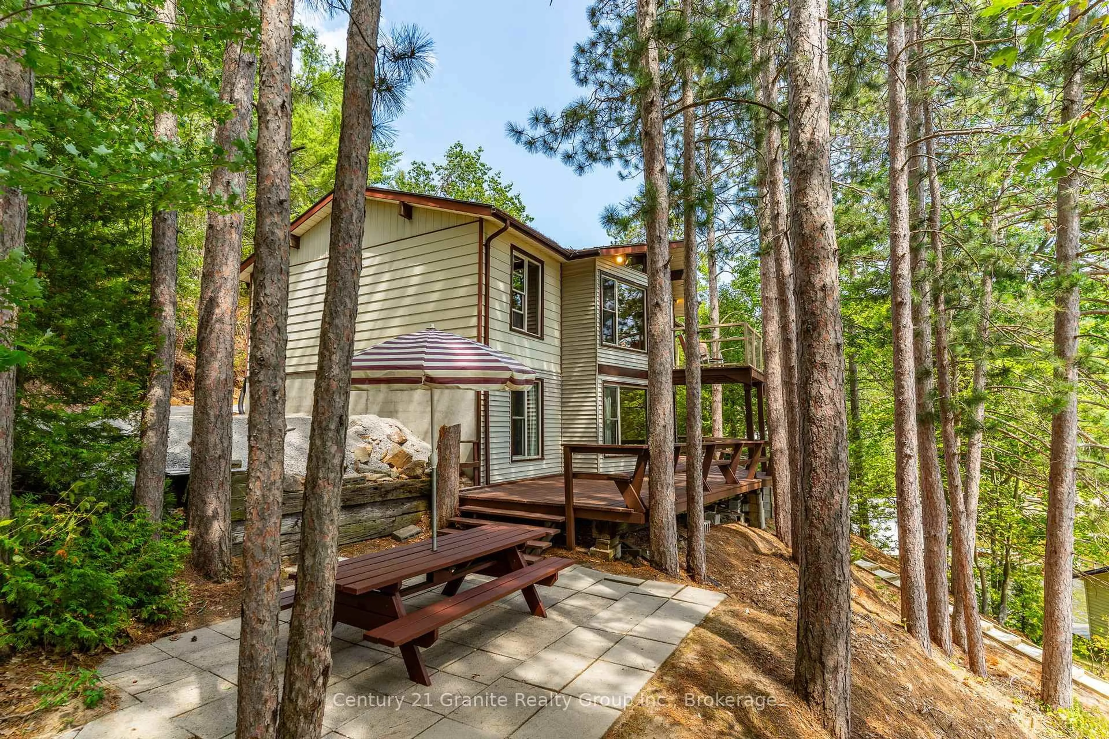 Patio, forest/trees view for 1031 Statesman Dr, Minden Hills Ontario K0M 2K0