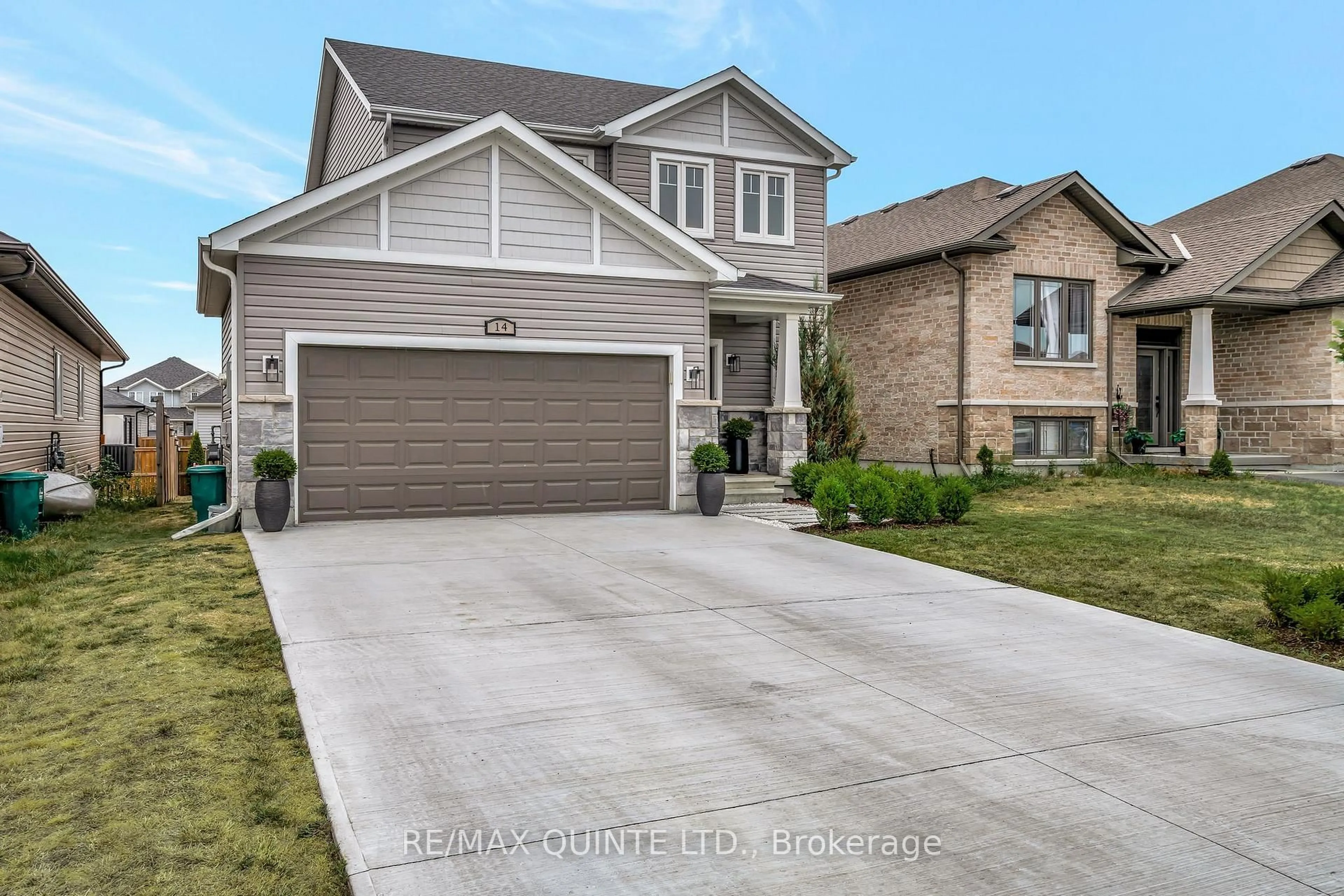 Home with brick exterior material, street for 14 Cypress Dr, Belleville Ontario K8N 0J6