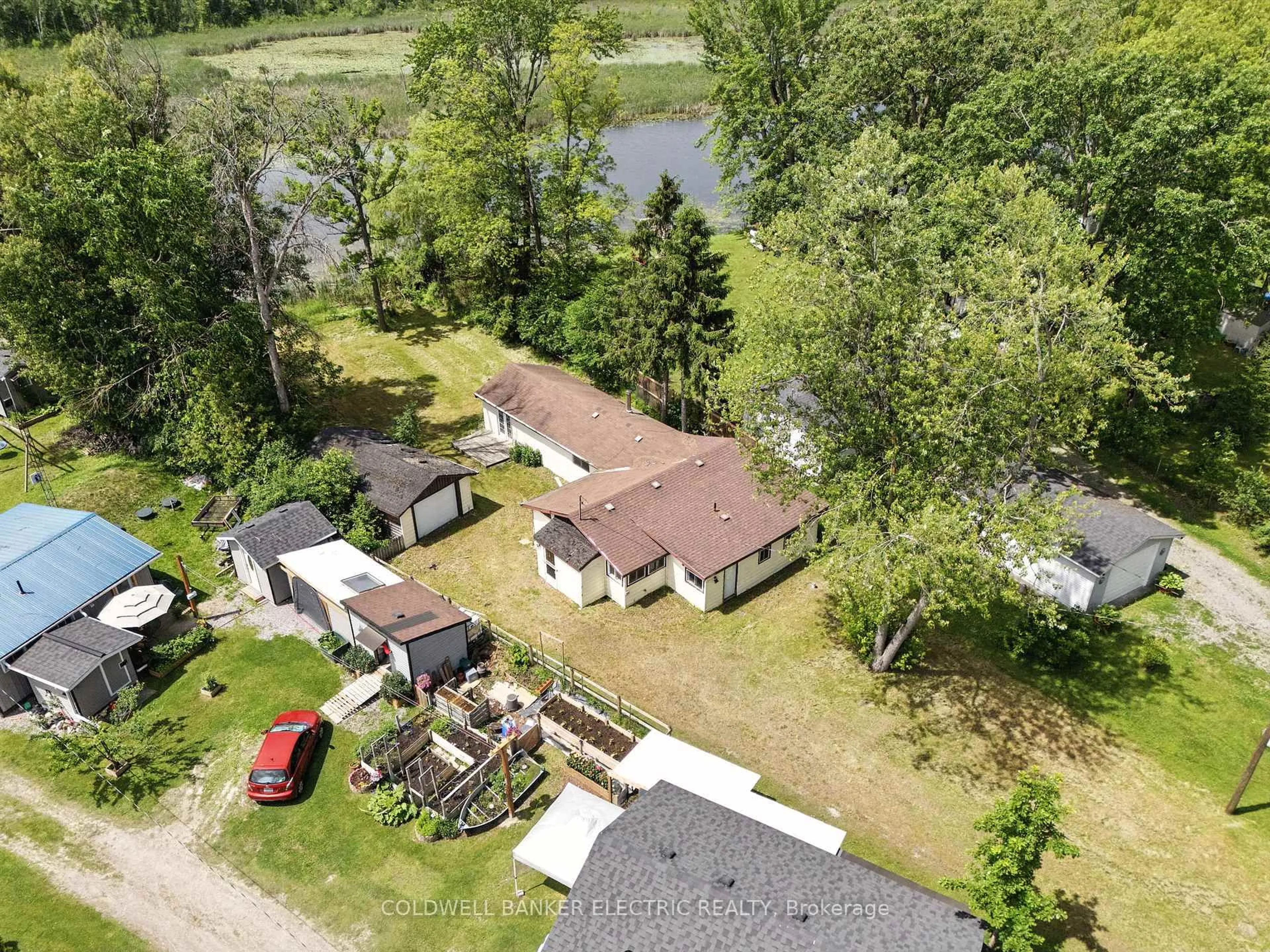 A pic from outside/outdoor area/front of a property/back of a property/a pic from drone, water/lake/river/ocean view for 251 River Rd, Trent Hills Ontario K0L 1L0