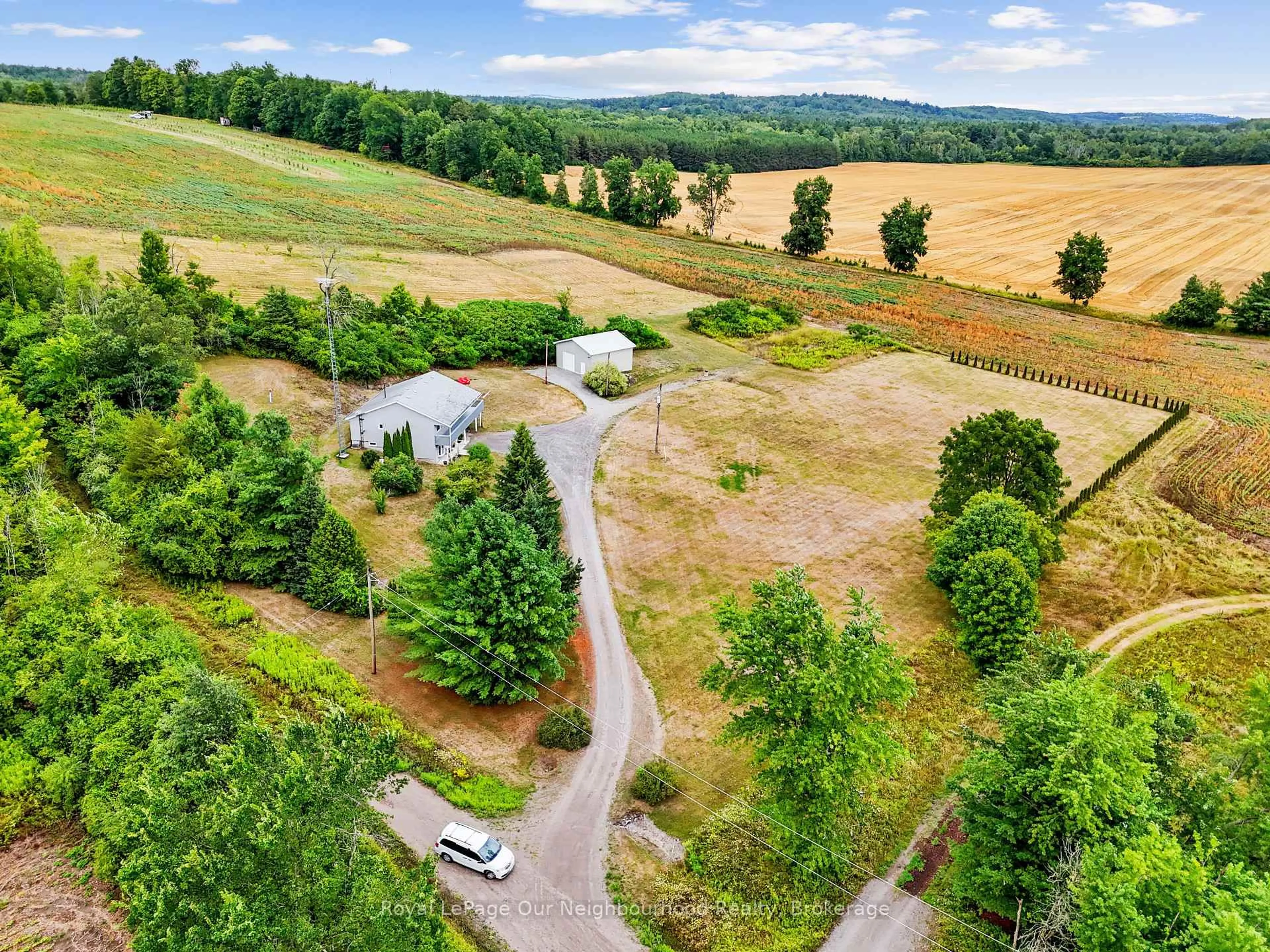 A pic from outside/outdoor area/front of a property/back of a property/a pic from drone, forest/trees view for 153 Ward Lane, Alnwick/Haldimand Ontario K0K 2G0