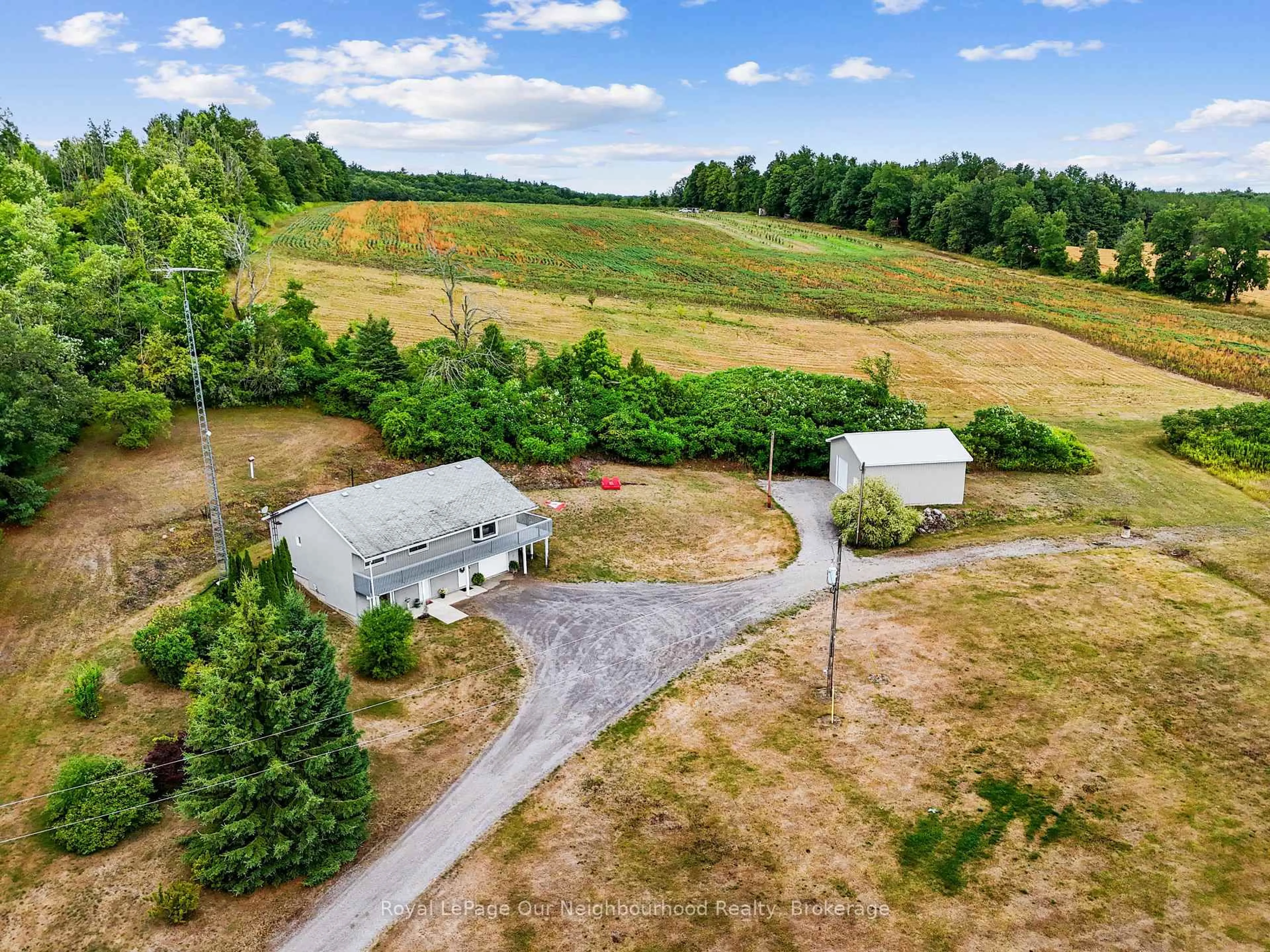 A pic from outside/outdoor area/front of a property/back of a property/a pic from drone, mountain view for 153 Ward Lane, Alnwick/Haldimand Ontario K0K 2G0
