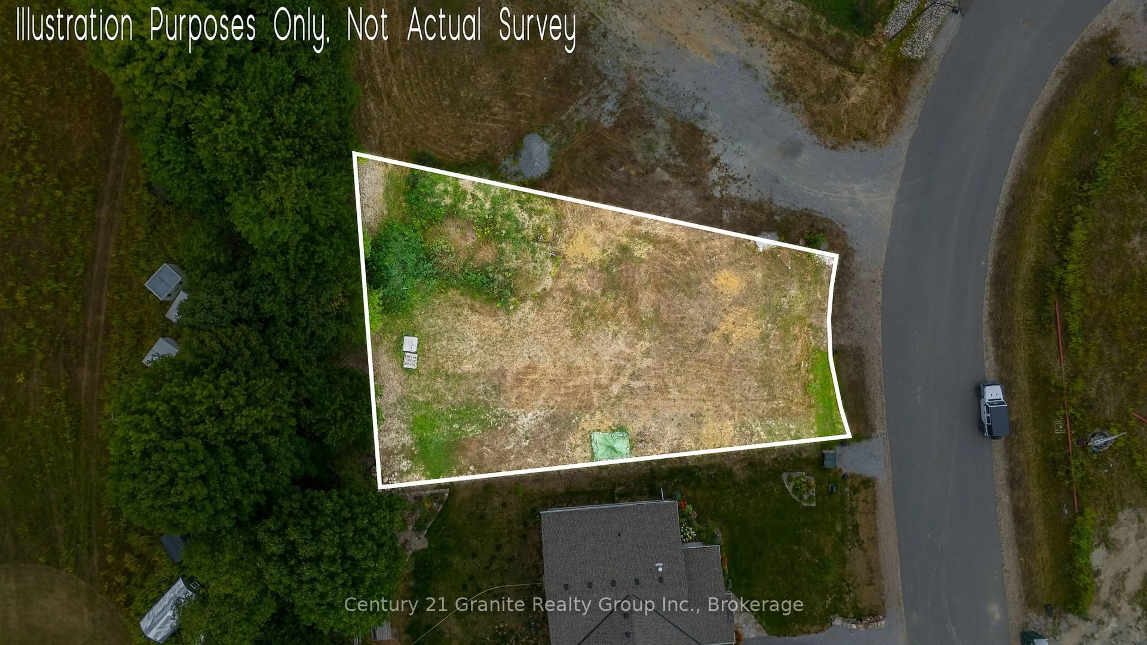 A pic from outside/outdoor area/front of a property/back of a property/a pic from drone, street for 50 Windover Dr, Minden Hills Ontario K0M 2K0