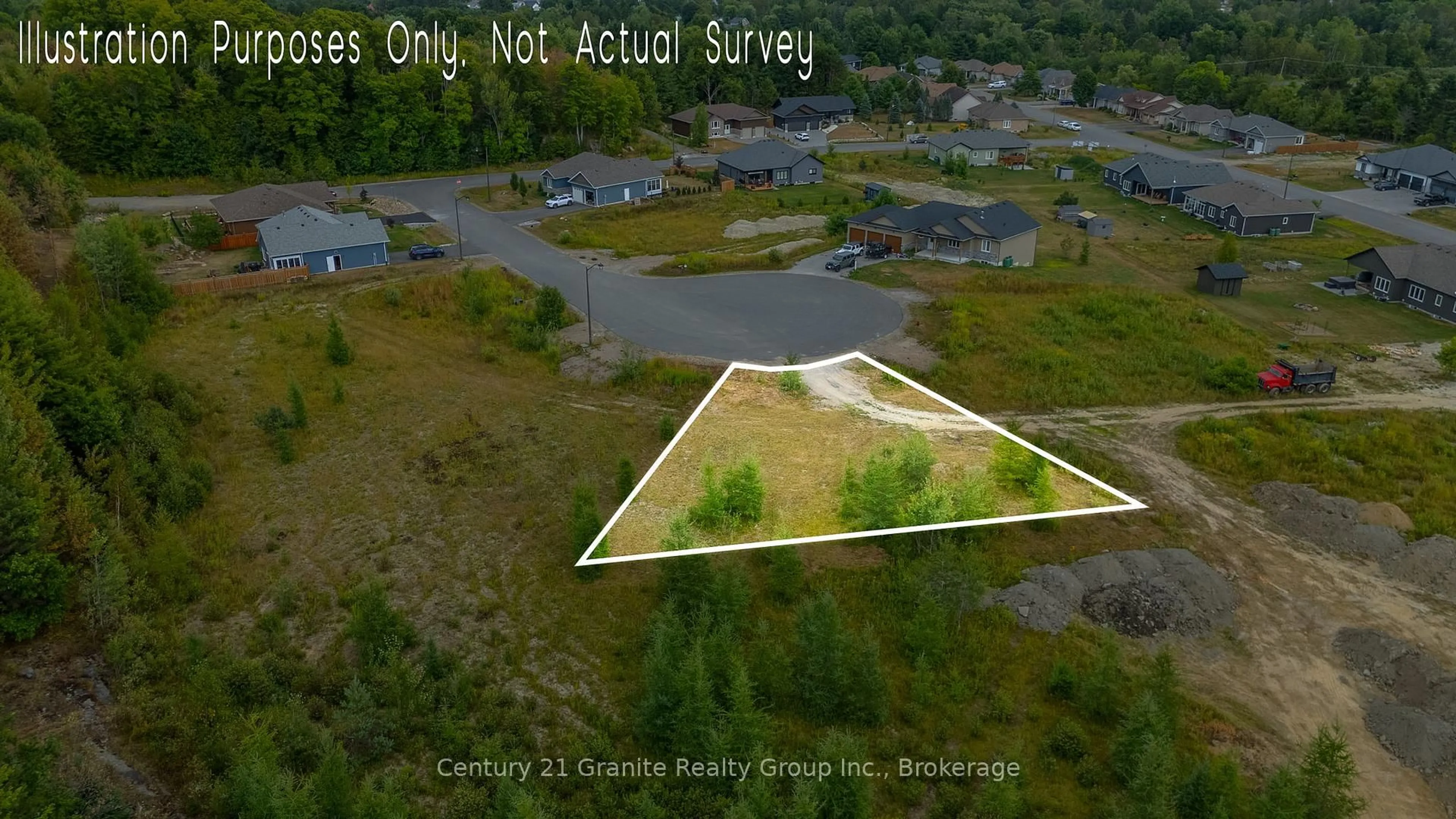 A pic from outside/outdoor area/front of a property/back of a property/a pic from drone, unknown for Lot 55 Kulas Crt, Minden Hills Ontario K0M 2K0