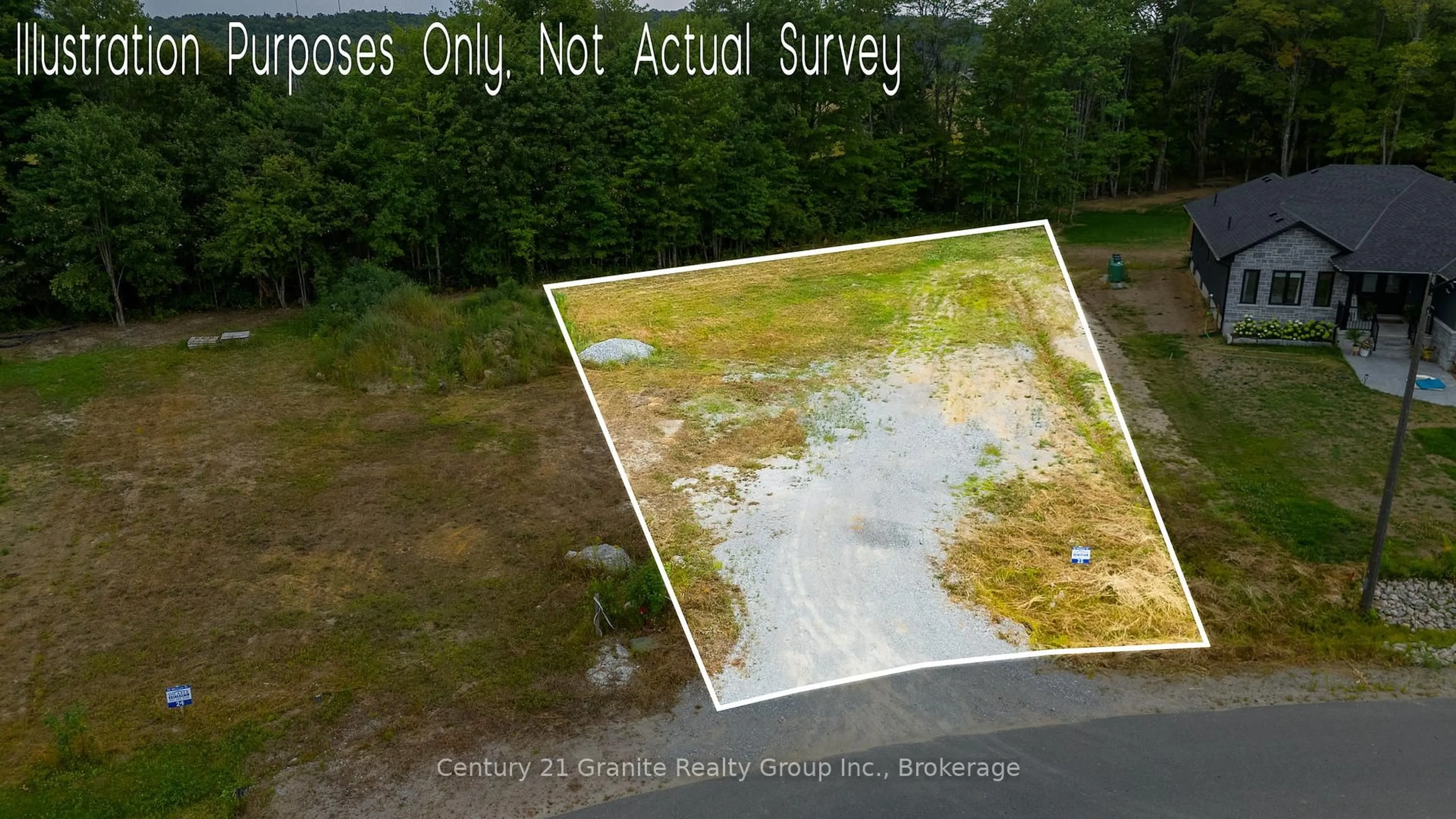 A pic from outside/outdoor area/front of a property/back of a property/a pic from drone, street for 52 Windover Dr, Minden Hills Ontario K0M 2K0