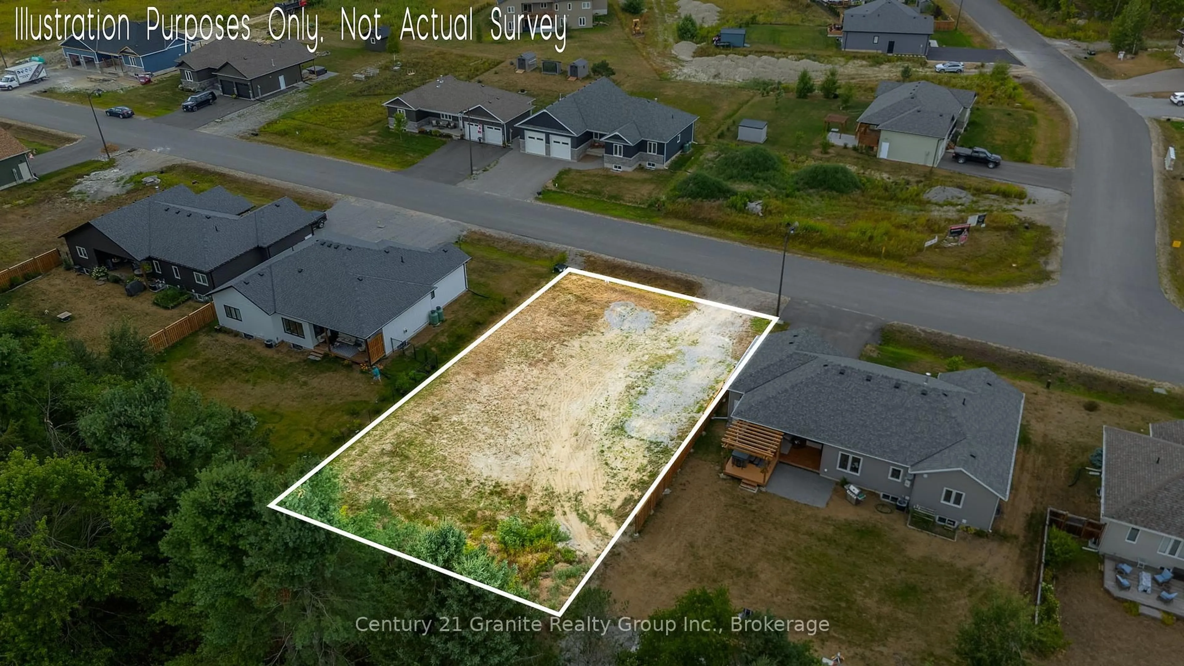A pic from outside/outdoor area/front of a property/back of a property/a pic from drone, street for Lot 17 Windover Dr, Minden Hills Ontario K0M 2K0