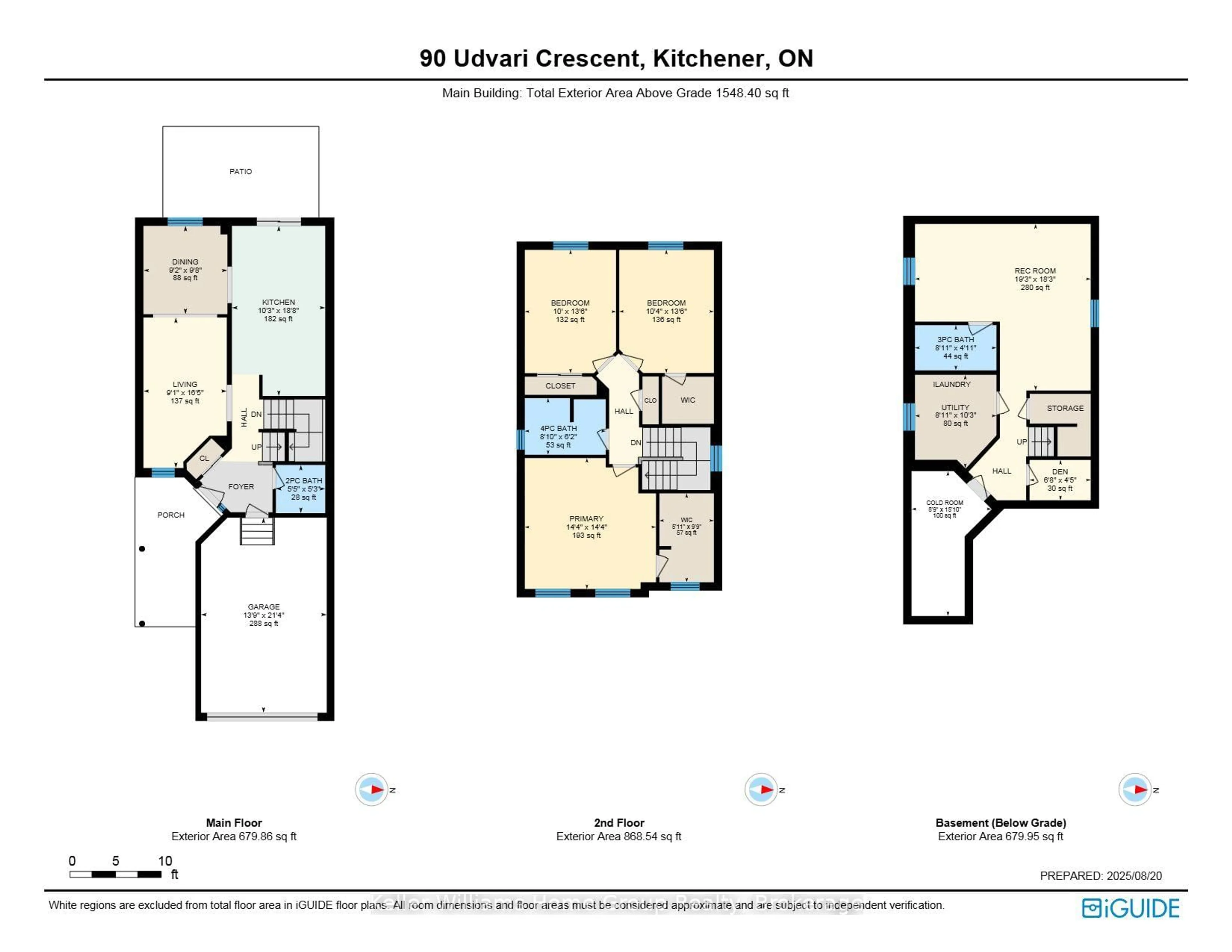 Floor plan for 90 Udvari Cres, Kitchener Ontario N2N 0A2