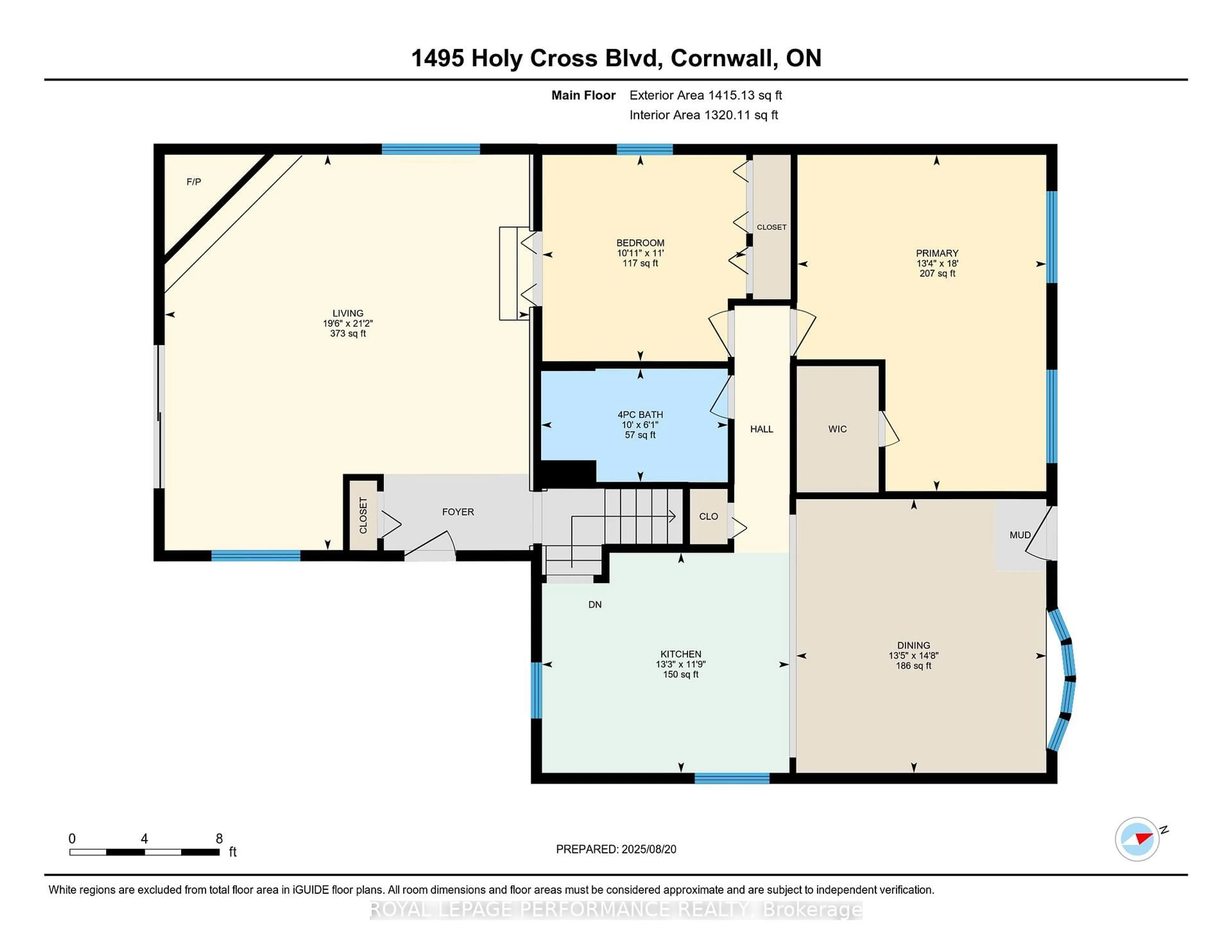 Floor plan for 1495 Holy Cross Blvd, Cornwall Ontario K6H 2W9