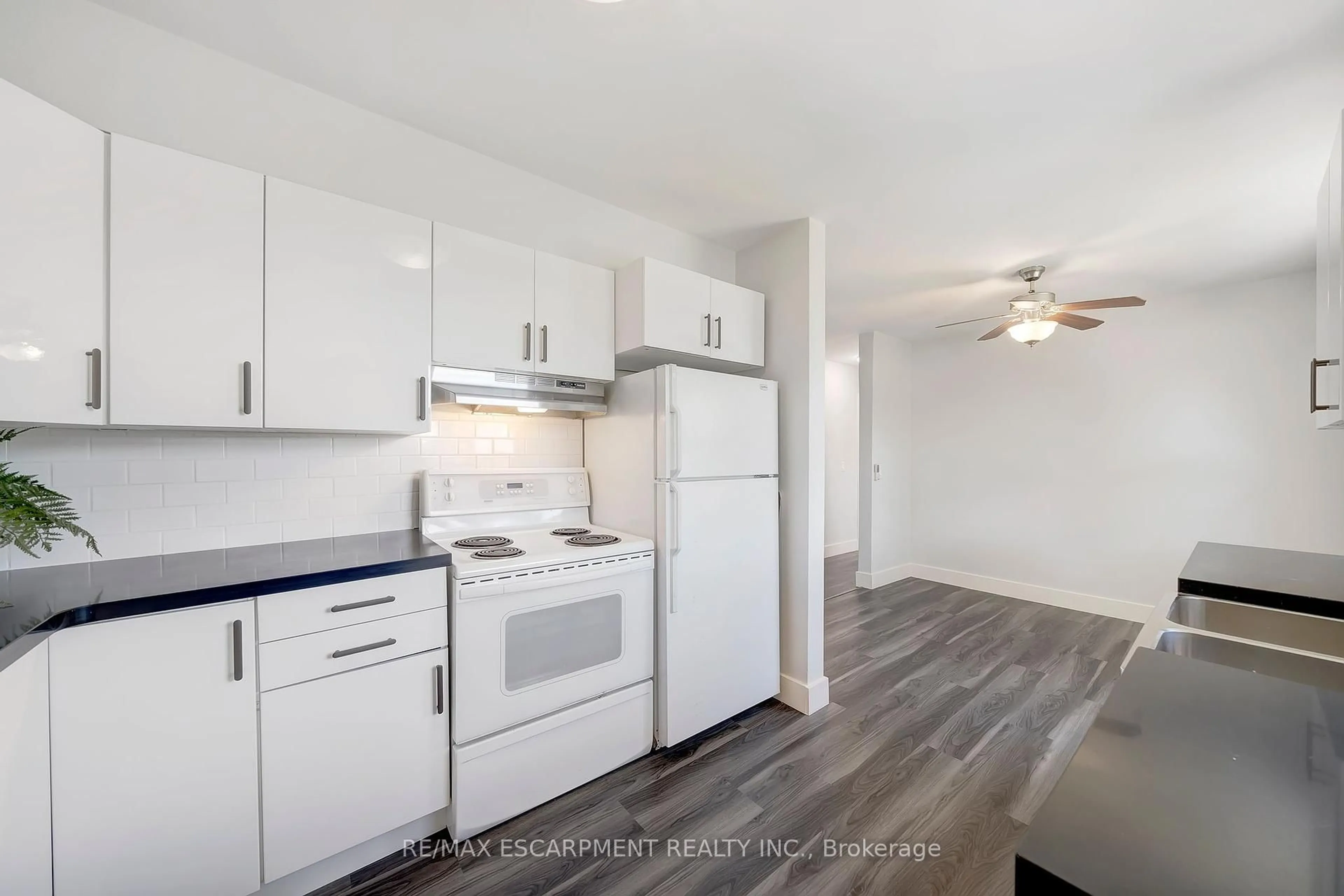 Standard kitchen, wood/laminate floor for 167 Miles Rd, Hamilton Ontario L8W 1E2