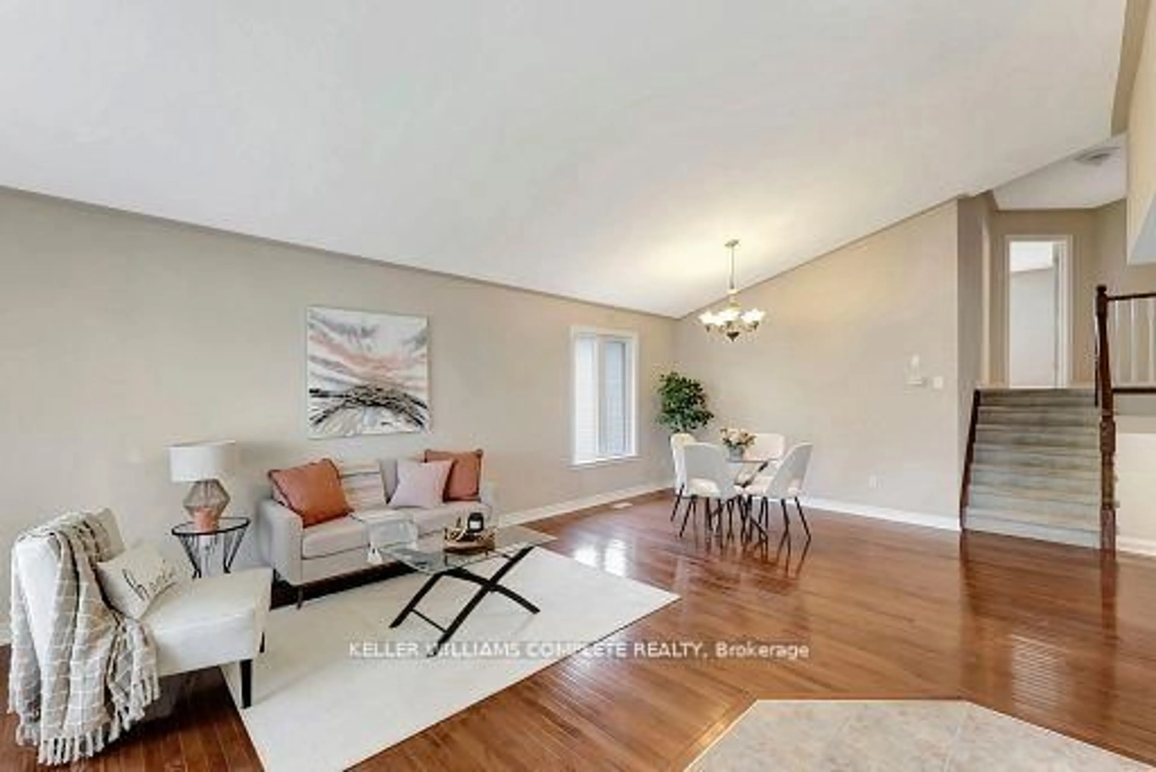 Living room with furniture, wood/laminate floor for 25 Mapleview Dr, Haldimand Ontario N0A 1H0