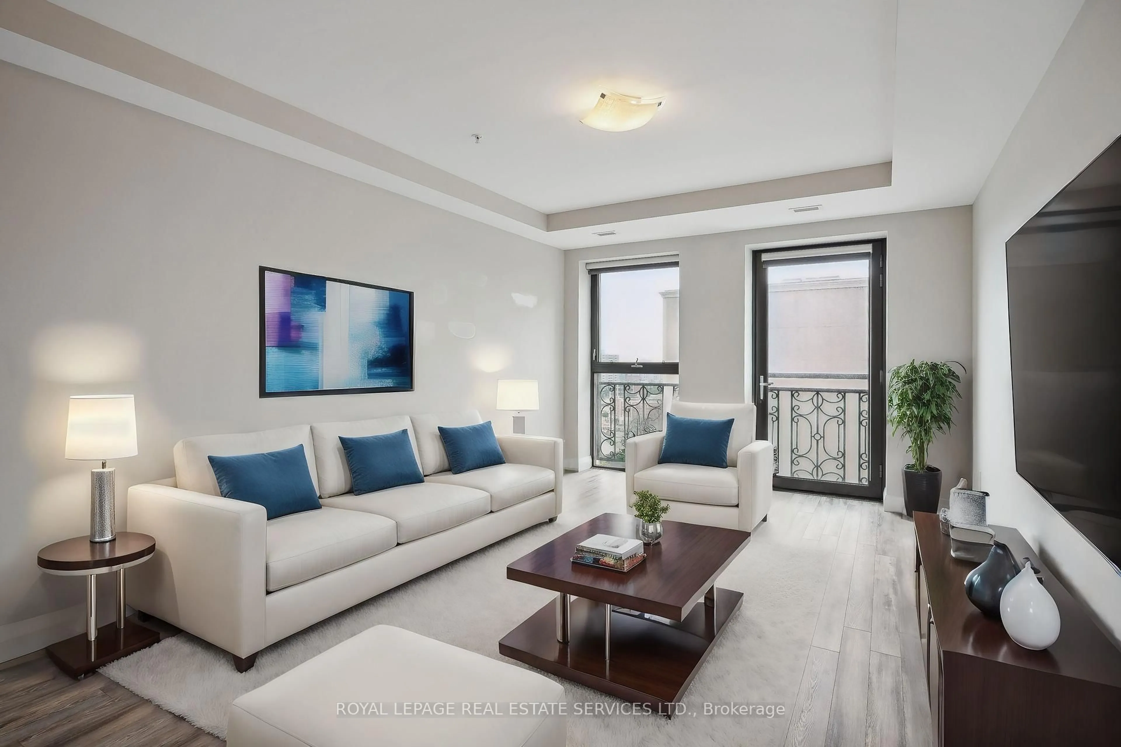 Living room with furniture, unknown for 118 King St #920, Hamilton Ontario L8N 0A9