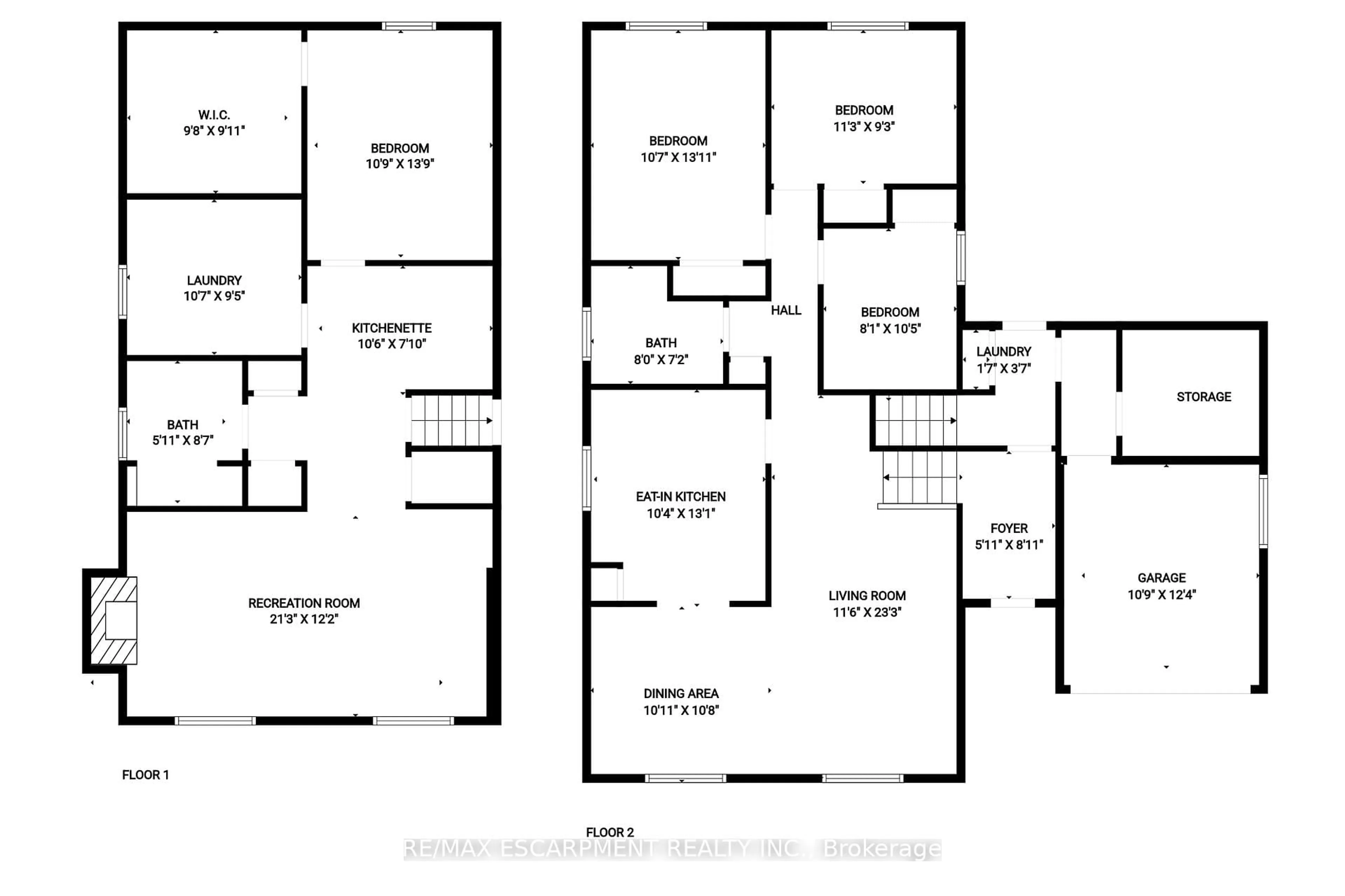 Floor plan for 102 Quaker Cres, Hamilton Ontario L8W 1H7
