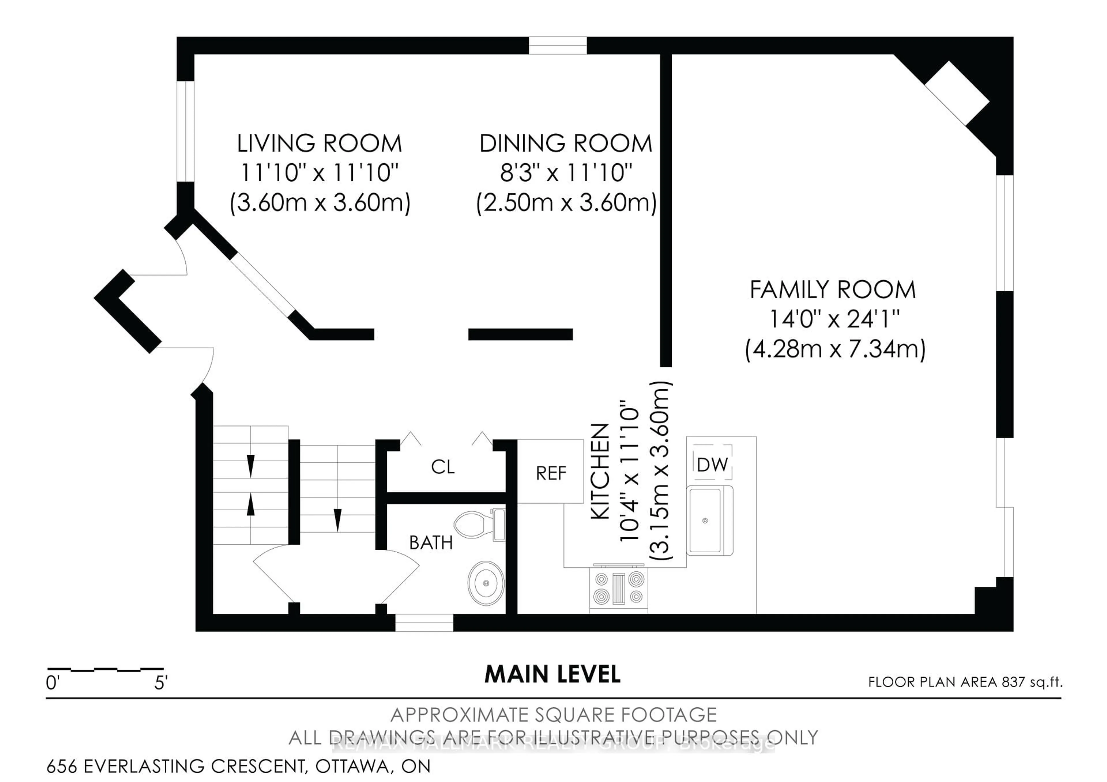 Floor plan for 656 Everlasting Cres, Ottawa Ontario K4A 0K3