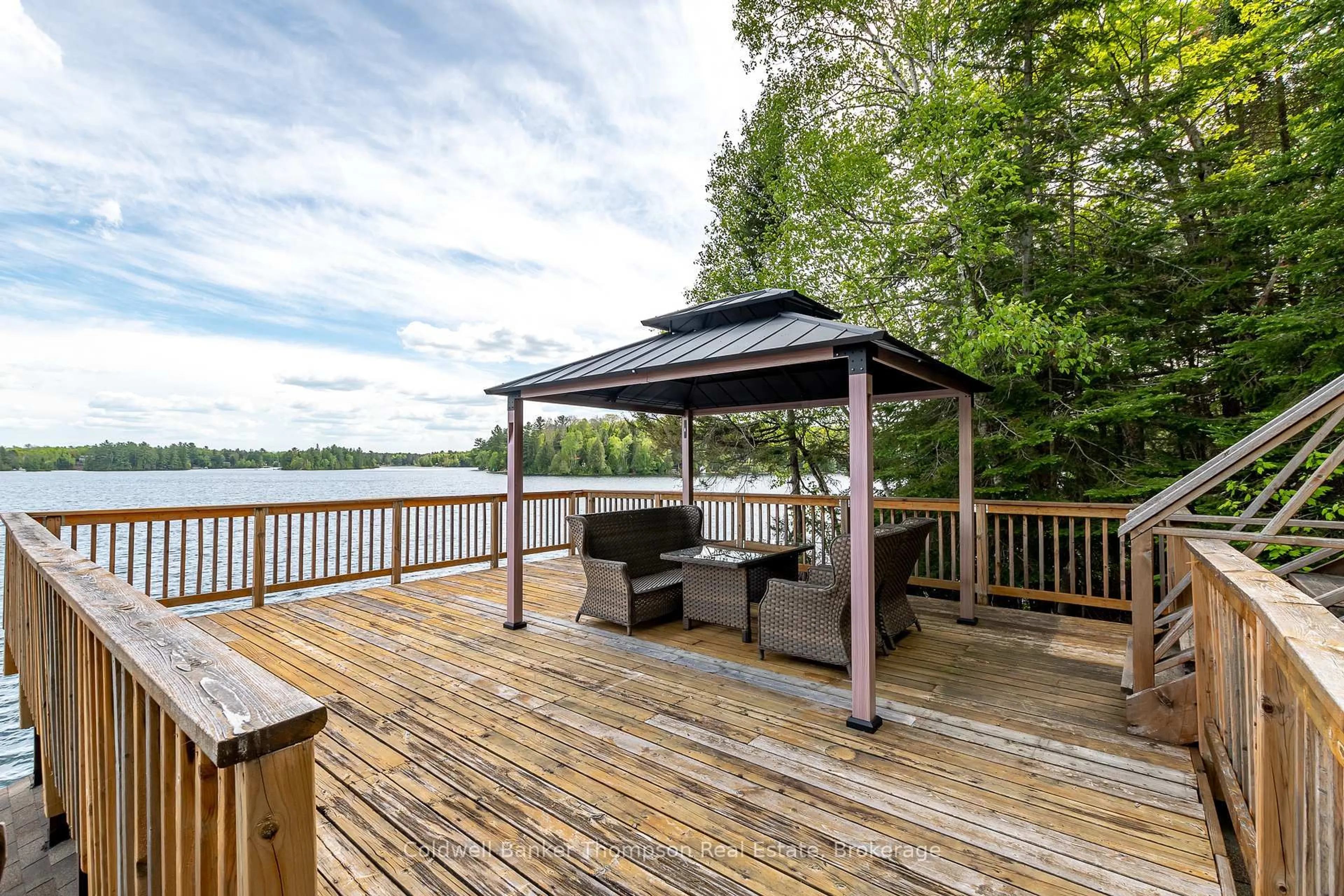 Patio, water/lake/river/ocean view for 57 Mayflower Lane, Perry Ontario P0A 1J0