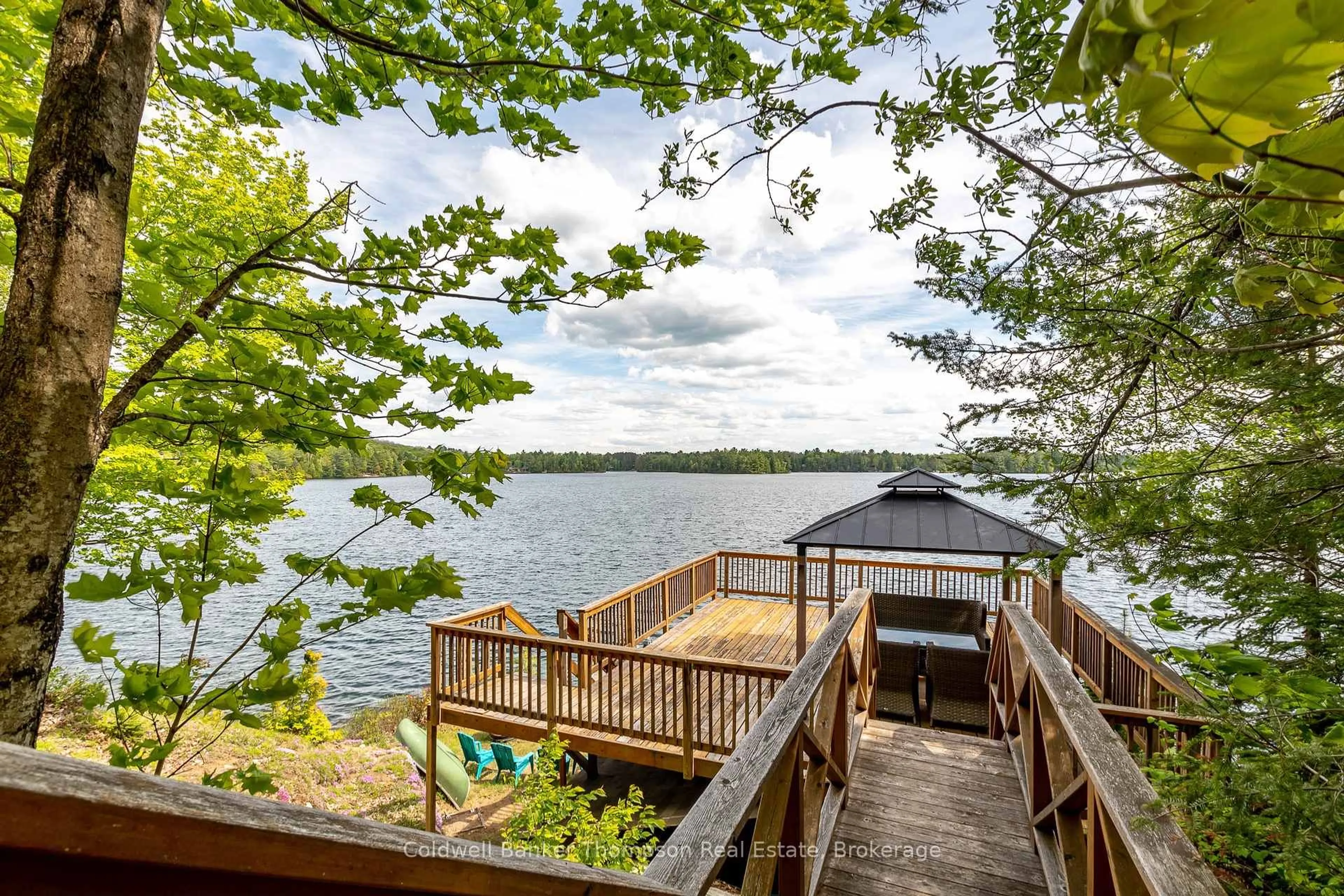 Patio, water/lake/river/ocean view for 57 Mayflower Lane, Perry Ontario P0A 1J0