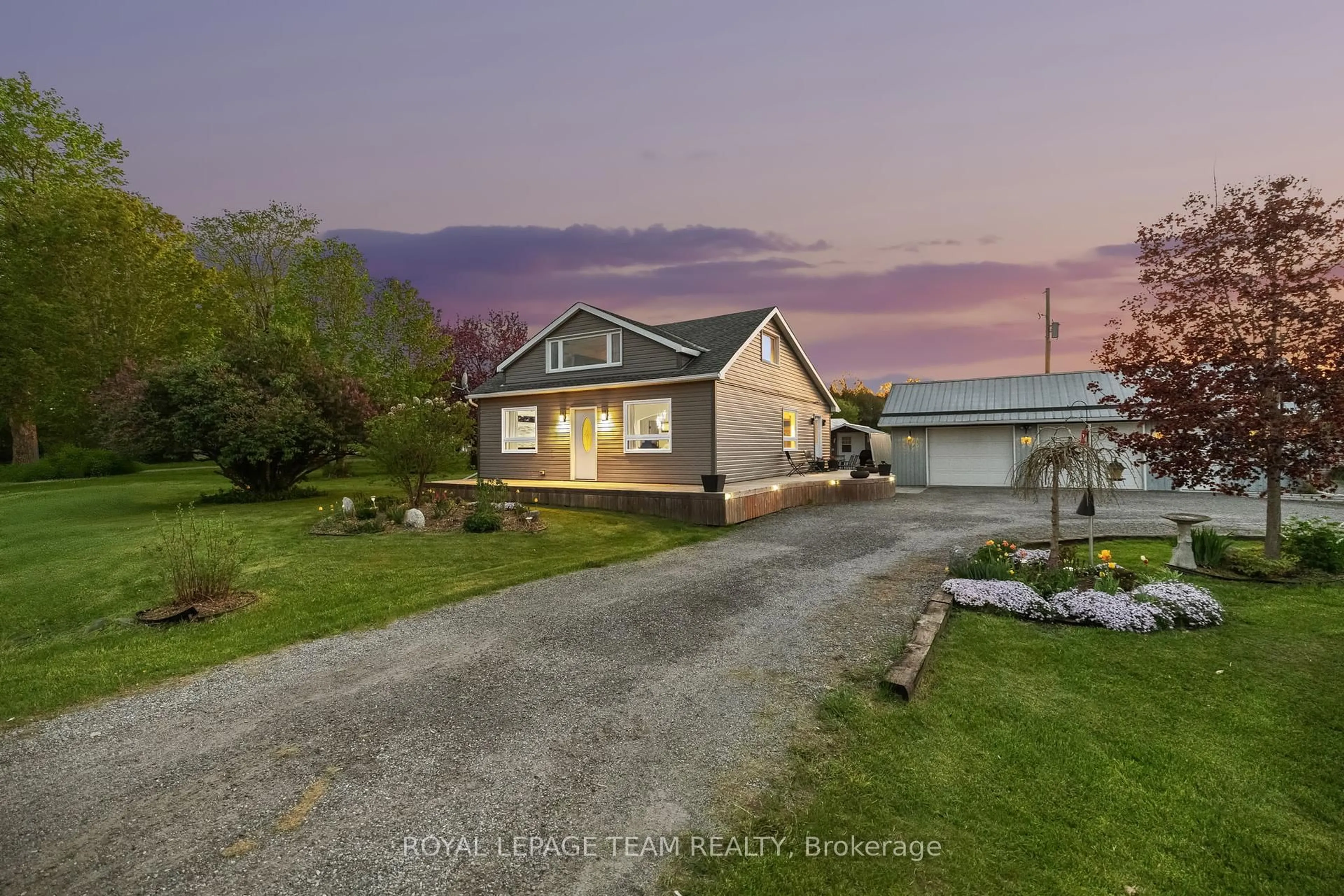 A pic from outside/outdoor area/front of a property/back of a property/a pic from drone, street for 3410 County 21 Rd, Edwardsburgh/Cardinal Ontario K0E 1X0