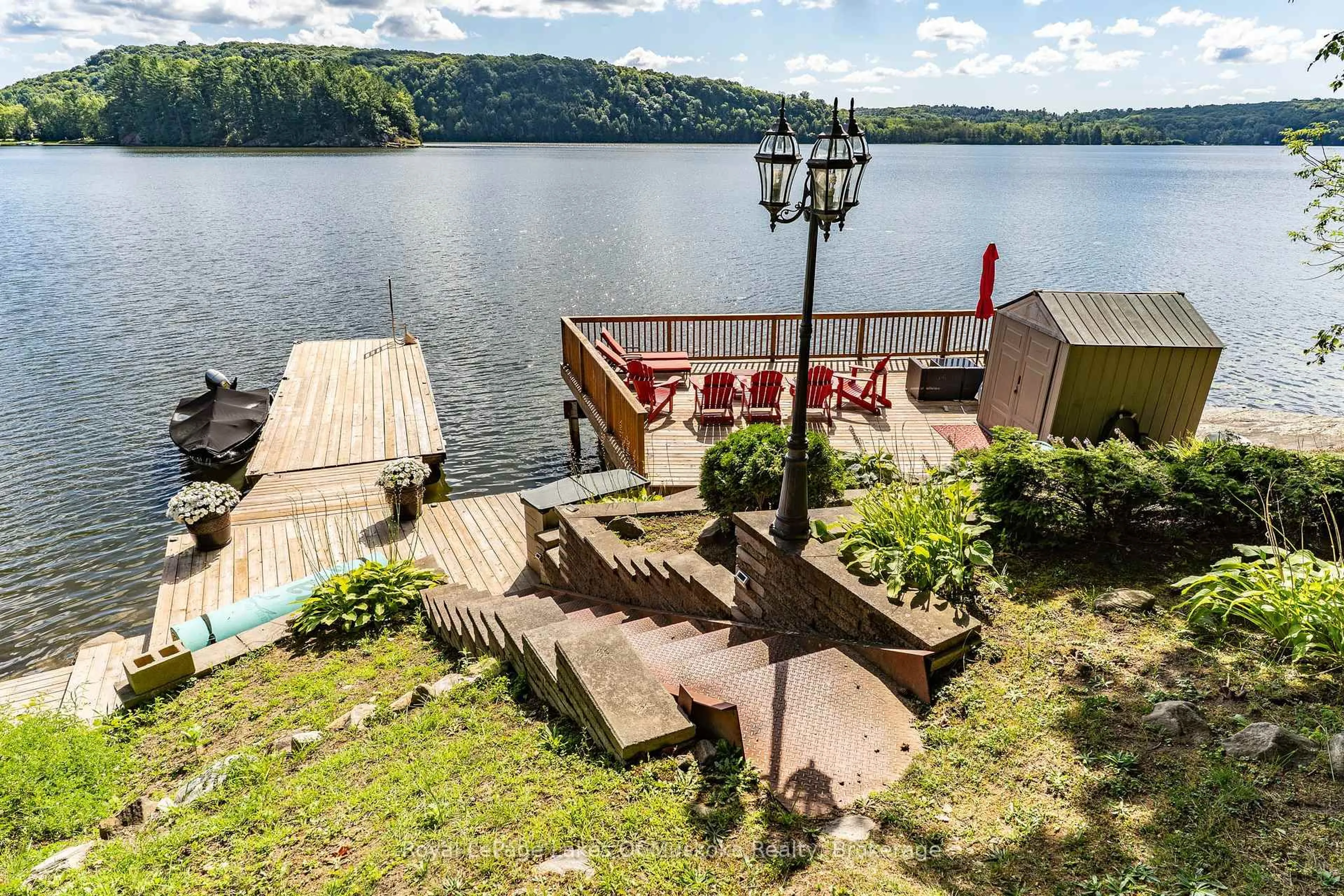 Patio, water/lake/river/ocean view for 1023 Carlo Enterprise Rd #16, Muskoka Lakes Ontario P0B 1M0